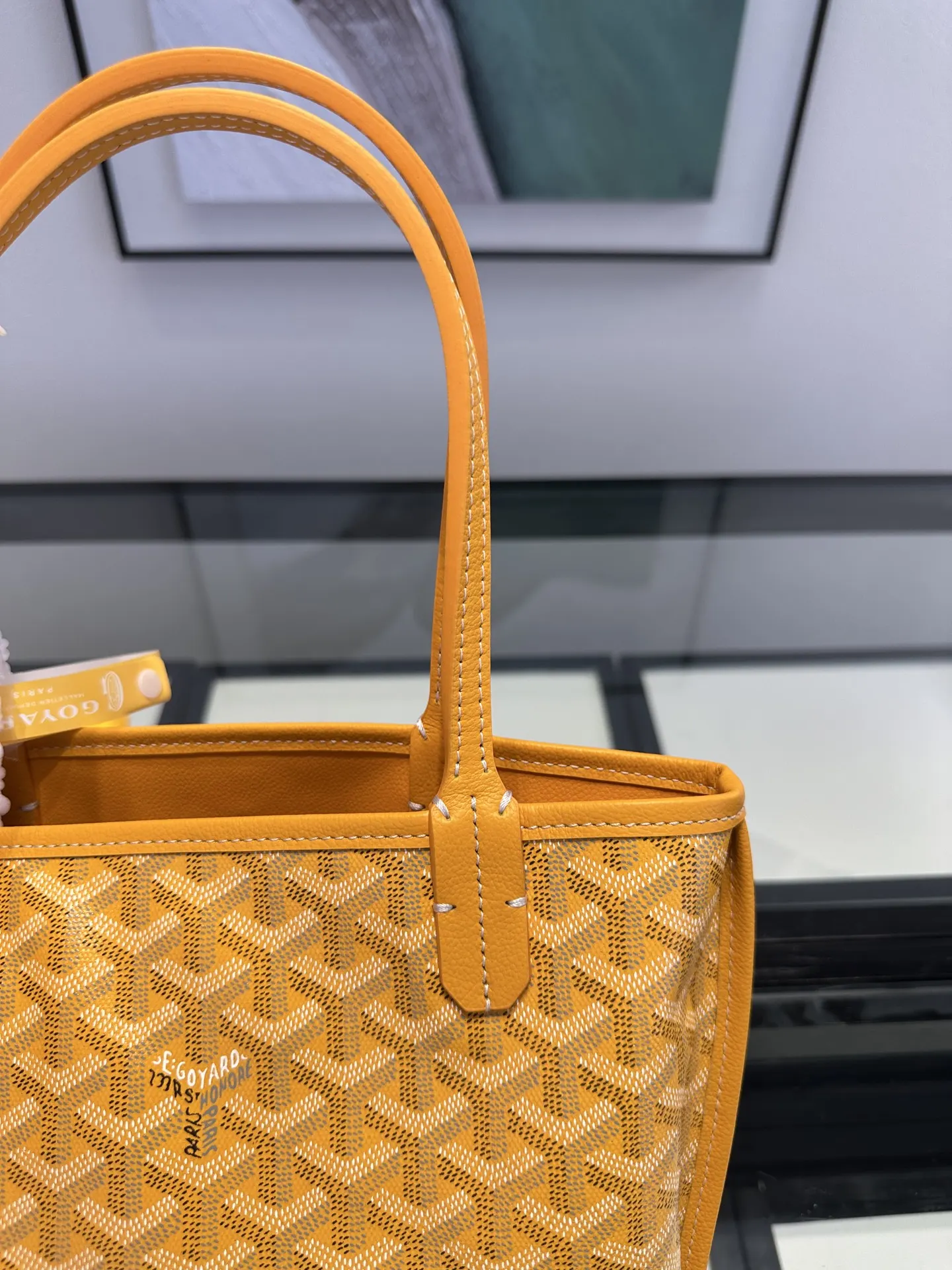Goyard 黃色 小牛皮 托特包 大容量托特款