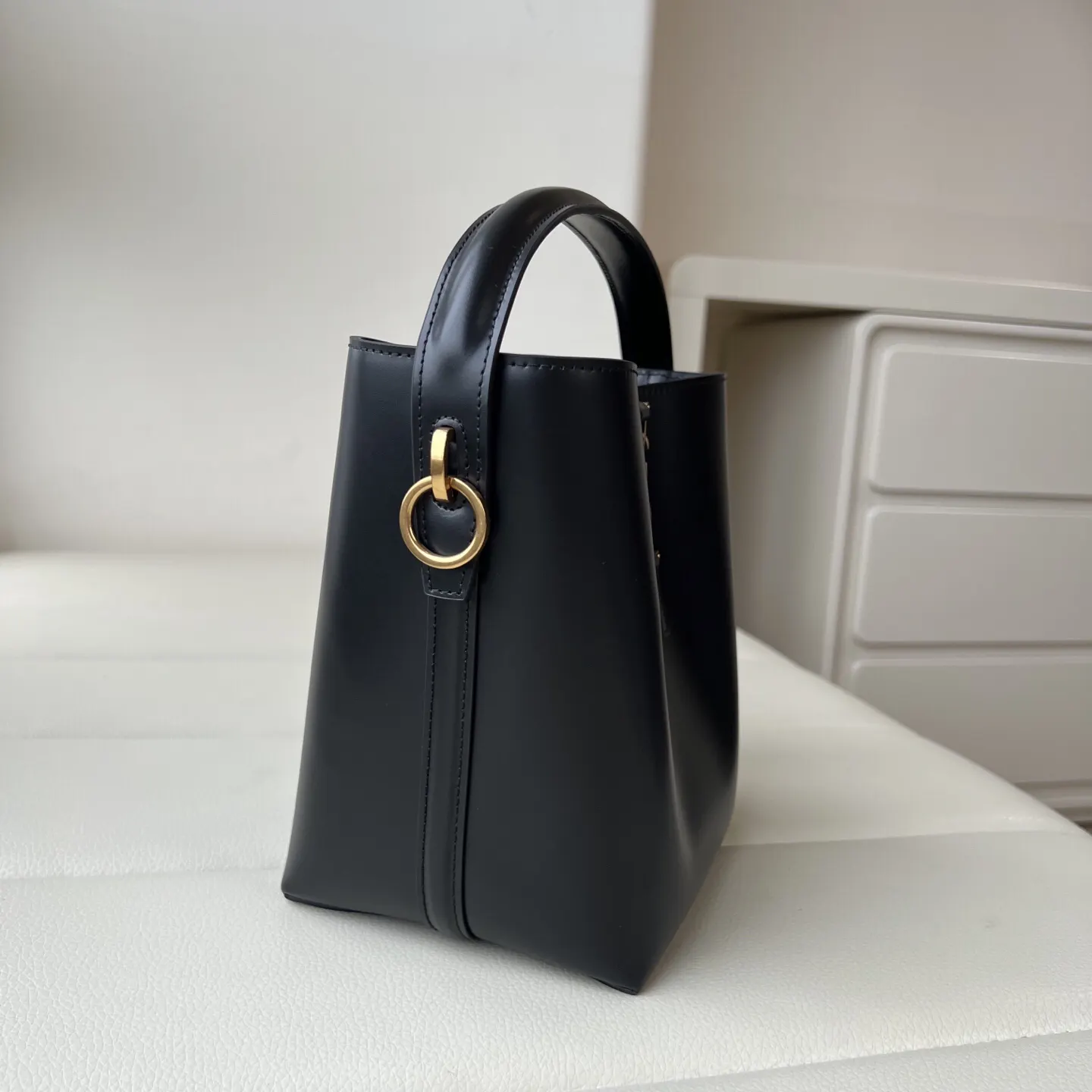 Bucket Bag Casual Leather