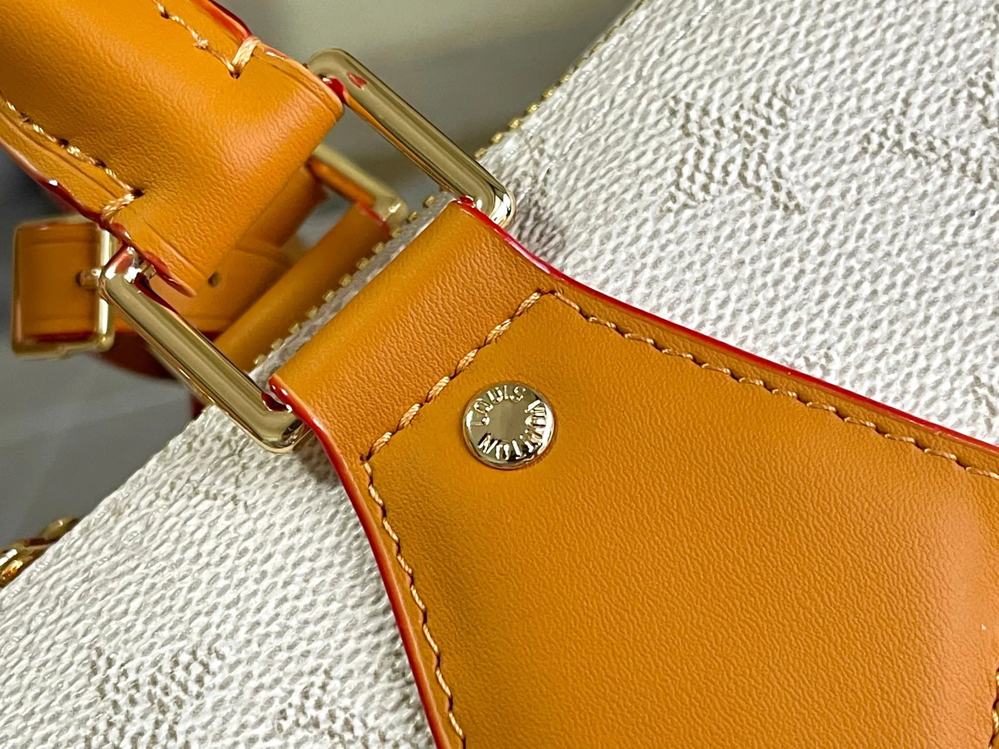 Keepall 白色 牛皮 旅行包 大容量旅行款