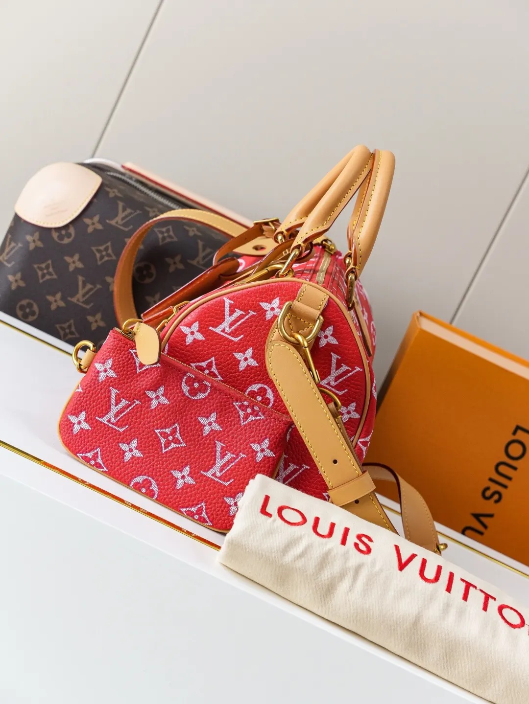 LV 红色印花Speedy手袋 手提款｜ORBUYBAG 岚奢包高端时尚精品