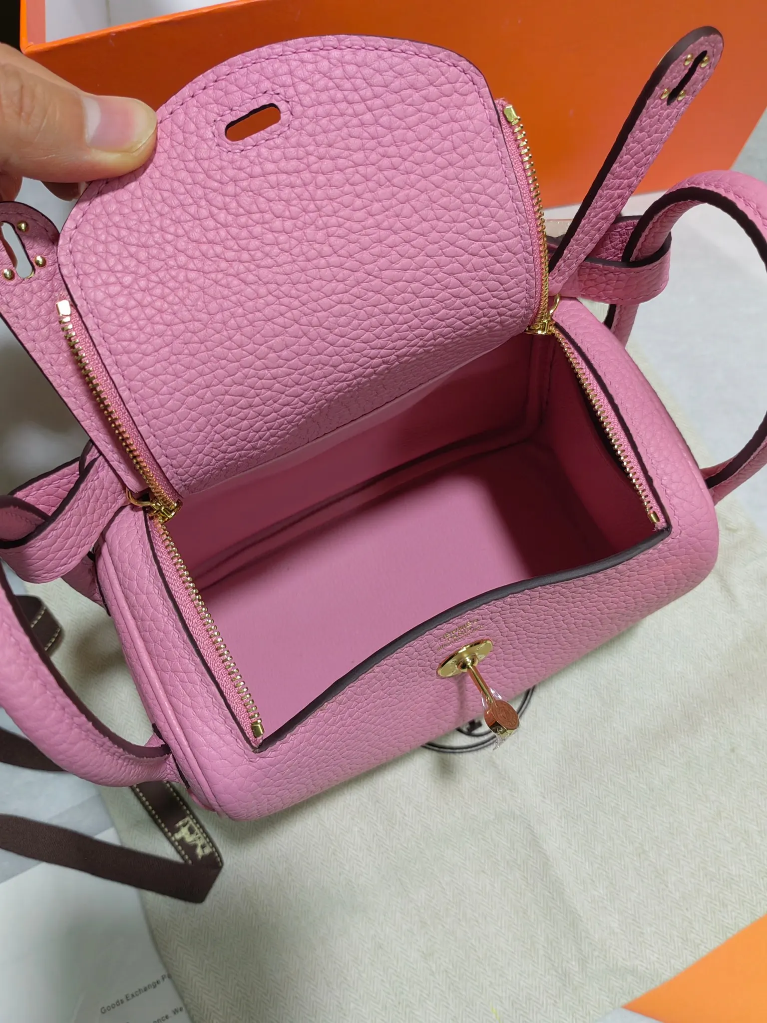Hermes Top Handle Bag Classic Leather