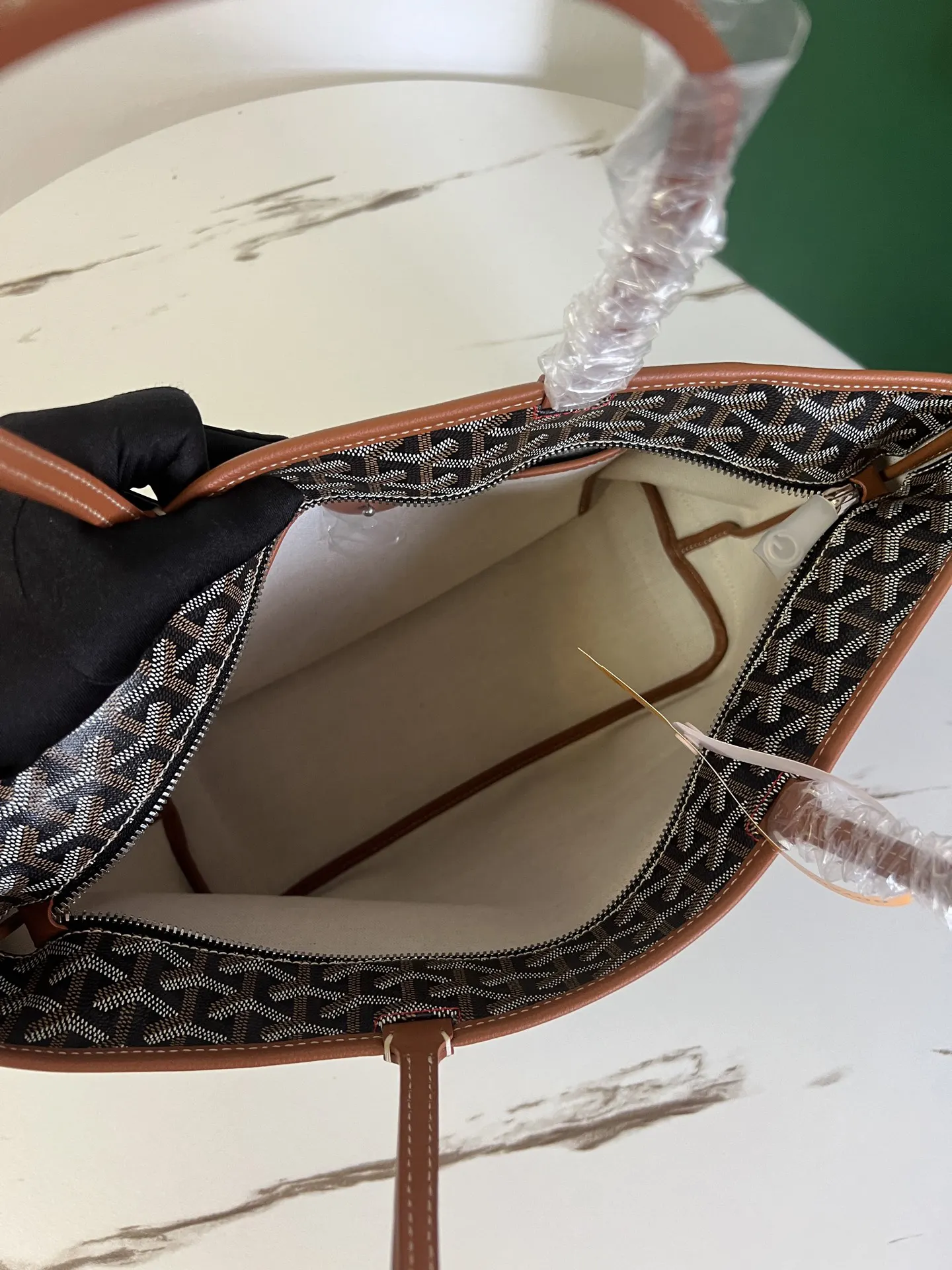 Goyard 棕色 牛皮 托特包 大容量托特款