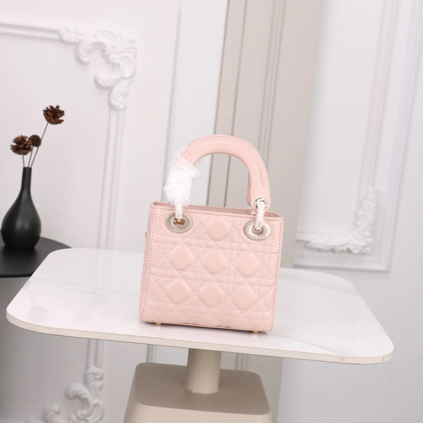 Dior Lady Dior Pink Crossbody Bag