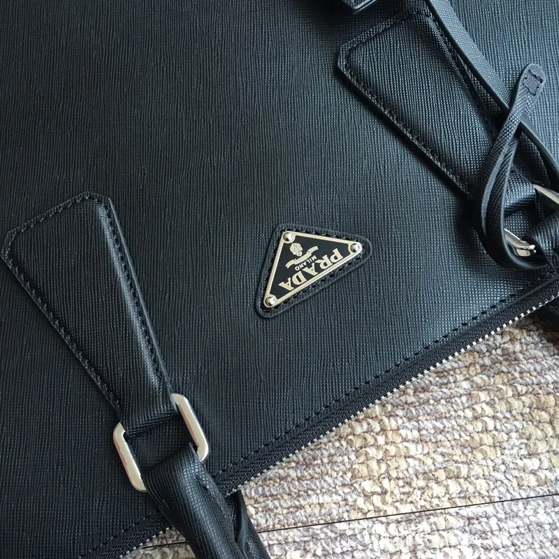 Black Briefcase Business Commuter Leather