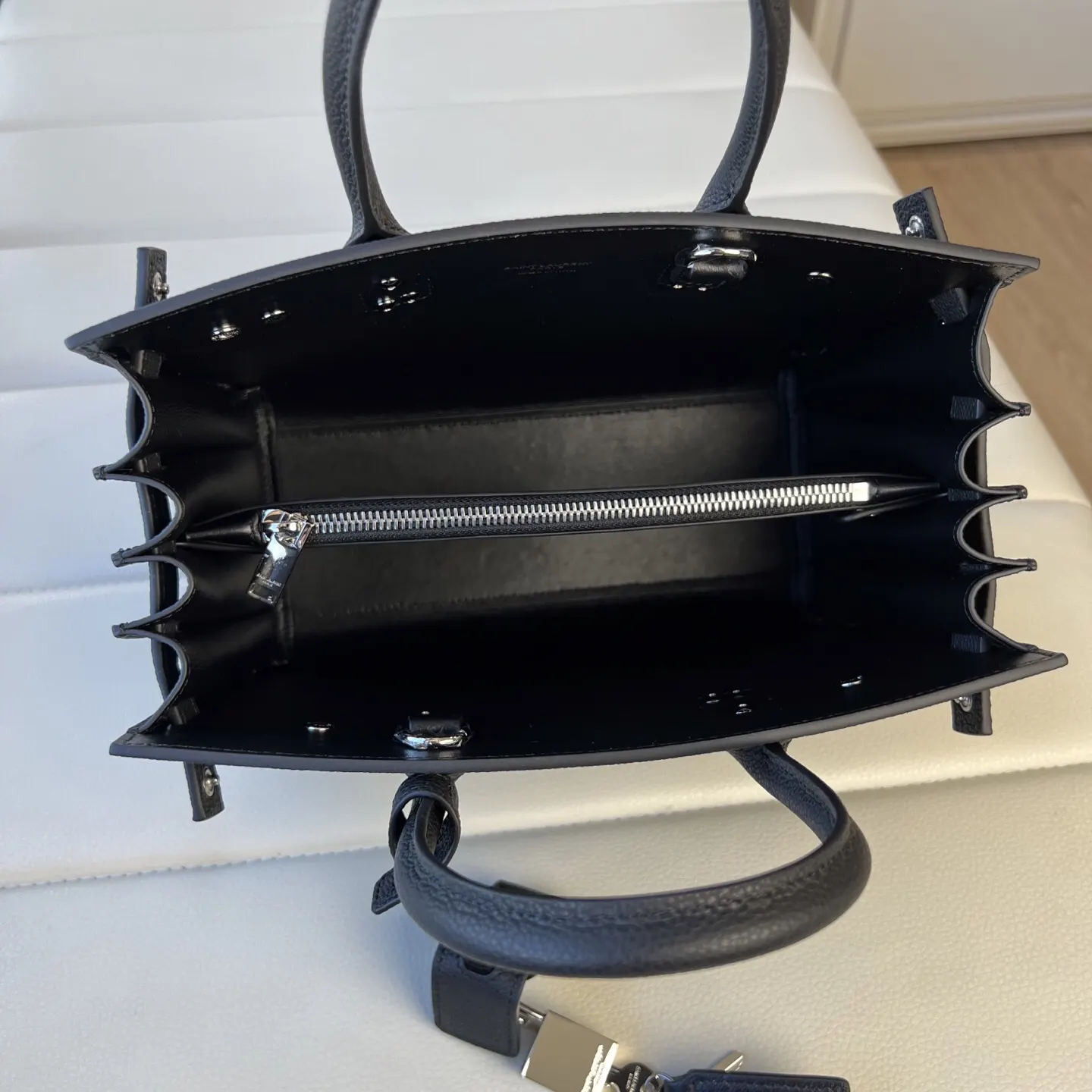 Silver Clutch Bag Leather