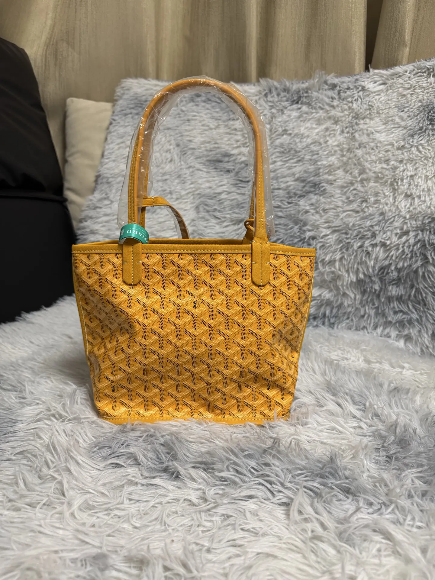 Yellow Tote Bag Leather