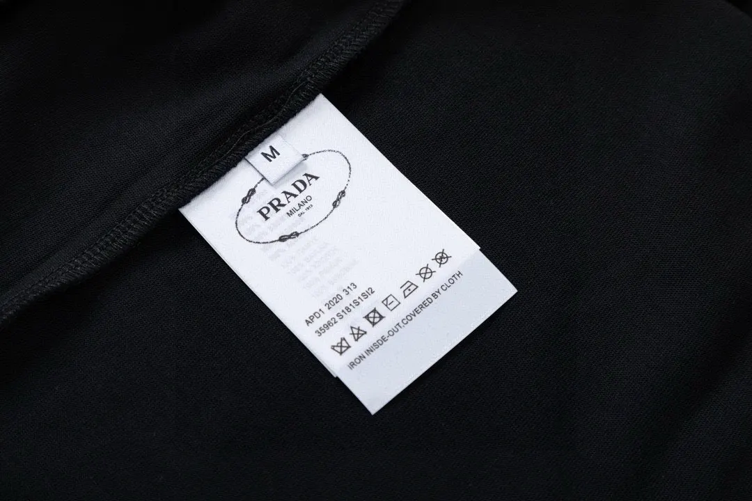 Prada 棉质 三角标 字母 短袖T恤