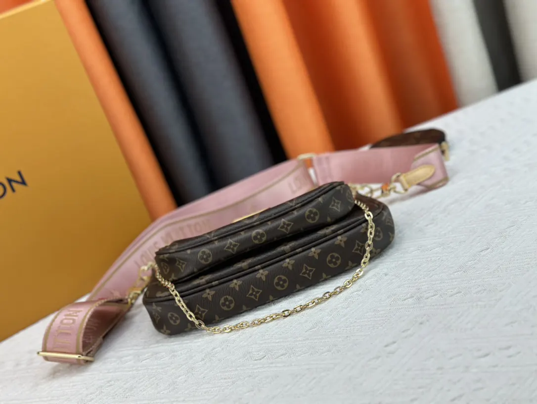 LV 金色 牛皮 链条包 精致链条款