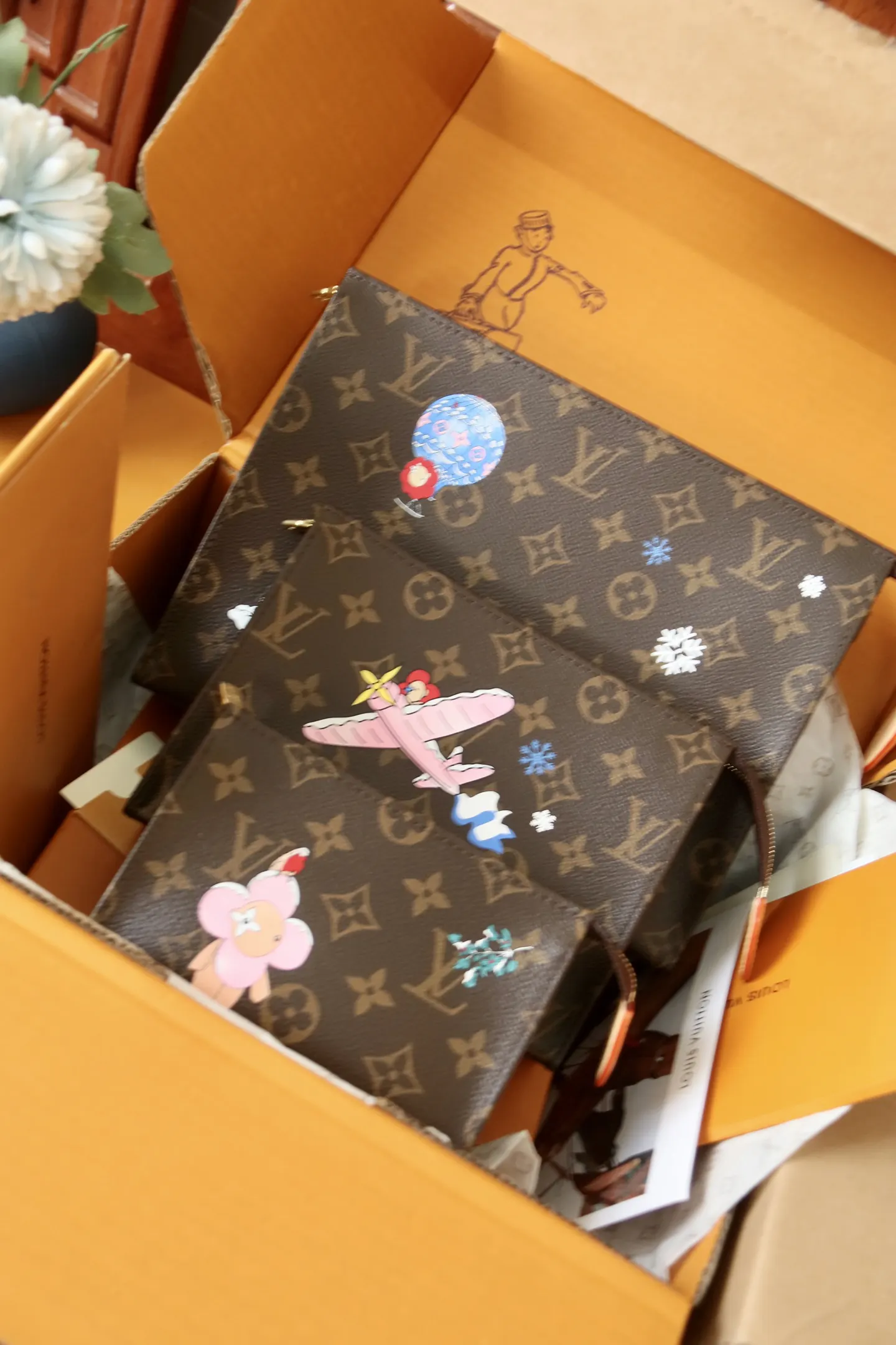 Louis Vuitton Trio 老花化妆包 实拍款02