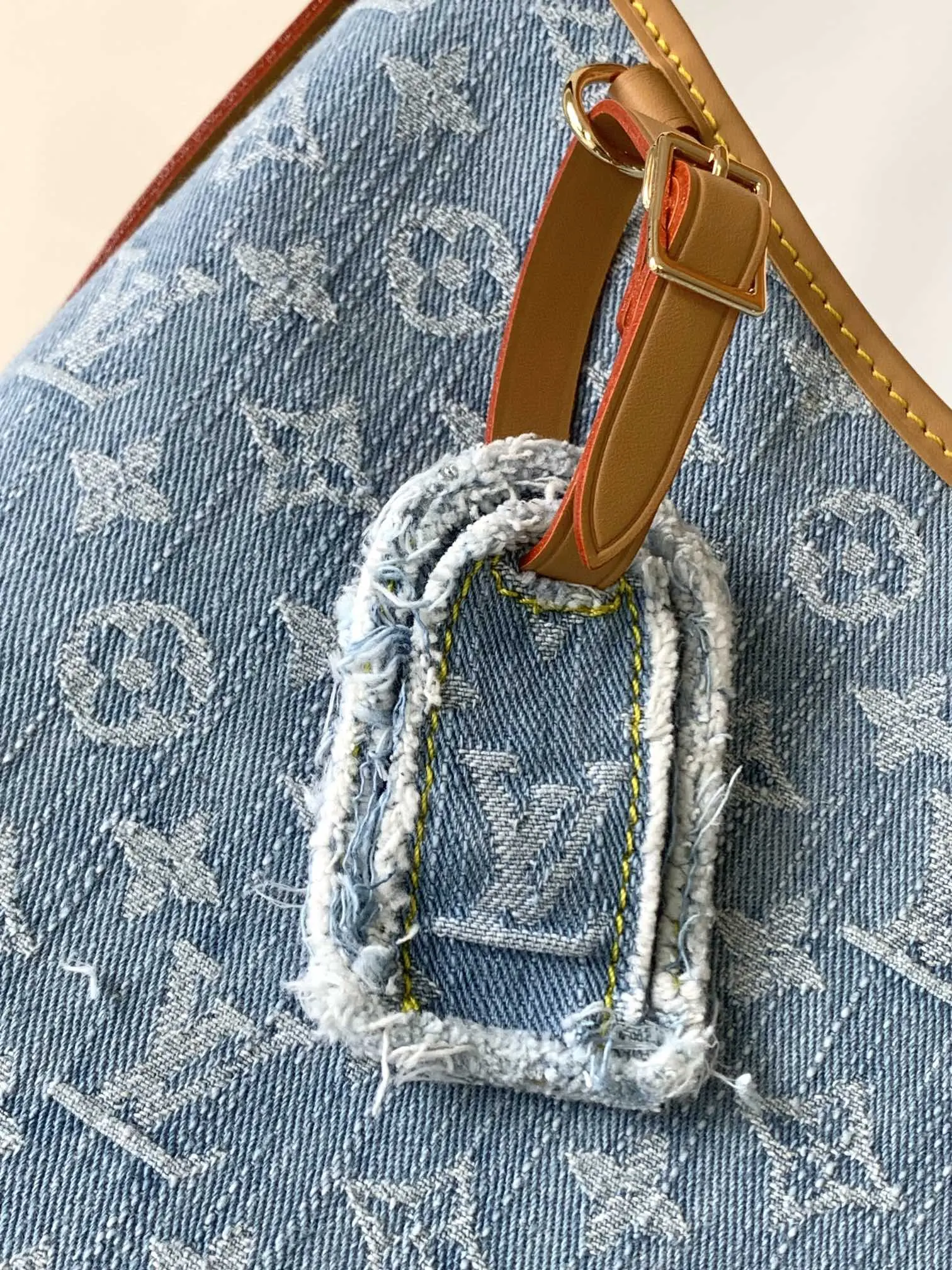CarryAll 藍色 牛仔 帆布 手拿包 精致手拿款