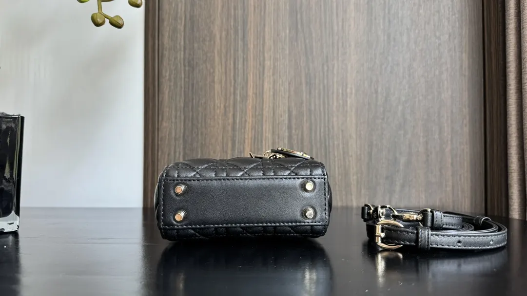 Dior Black Top Handle Bag Commuter