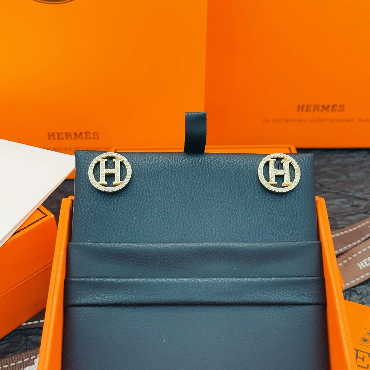Hermès 金色 配饰 精致配饰 耳饰