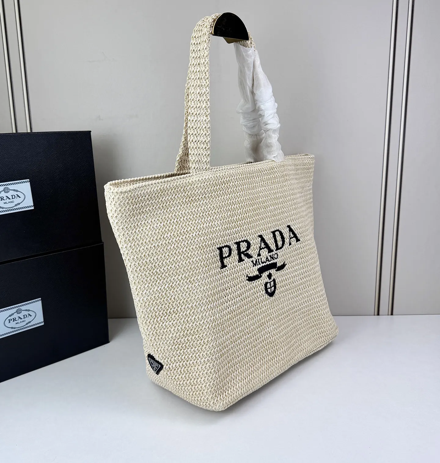 Prada 刺绣 Logo 托特包