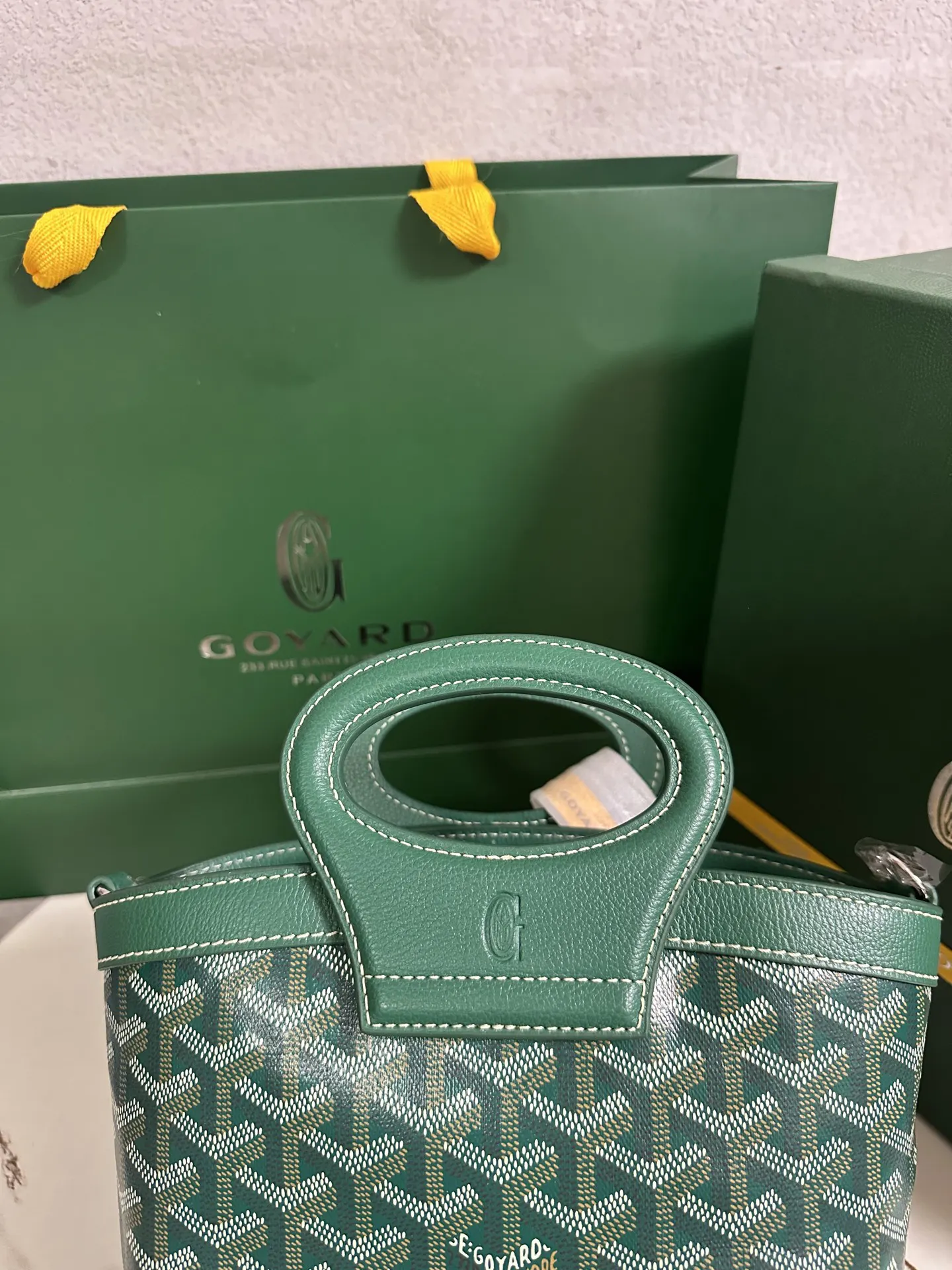 Goyard Green Shoulder Bag Leather Image 9 Goyard Green Shoulder Bag Leather Image 9