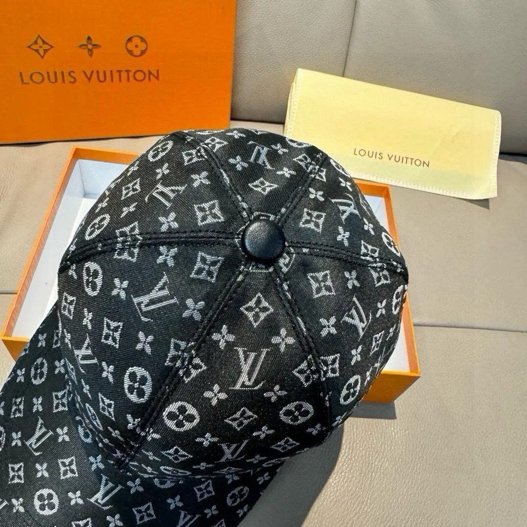 LV 提花 牛皮 棒球帽 日常休闲款