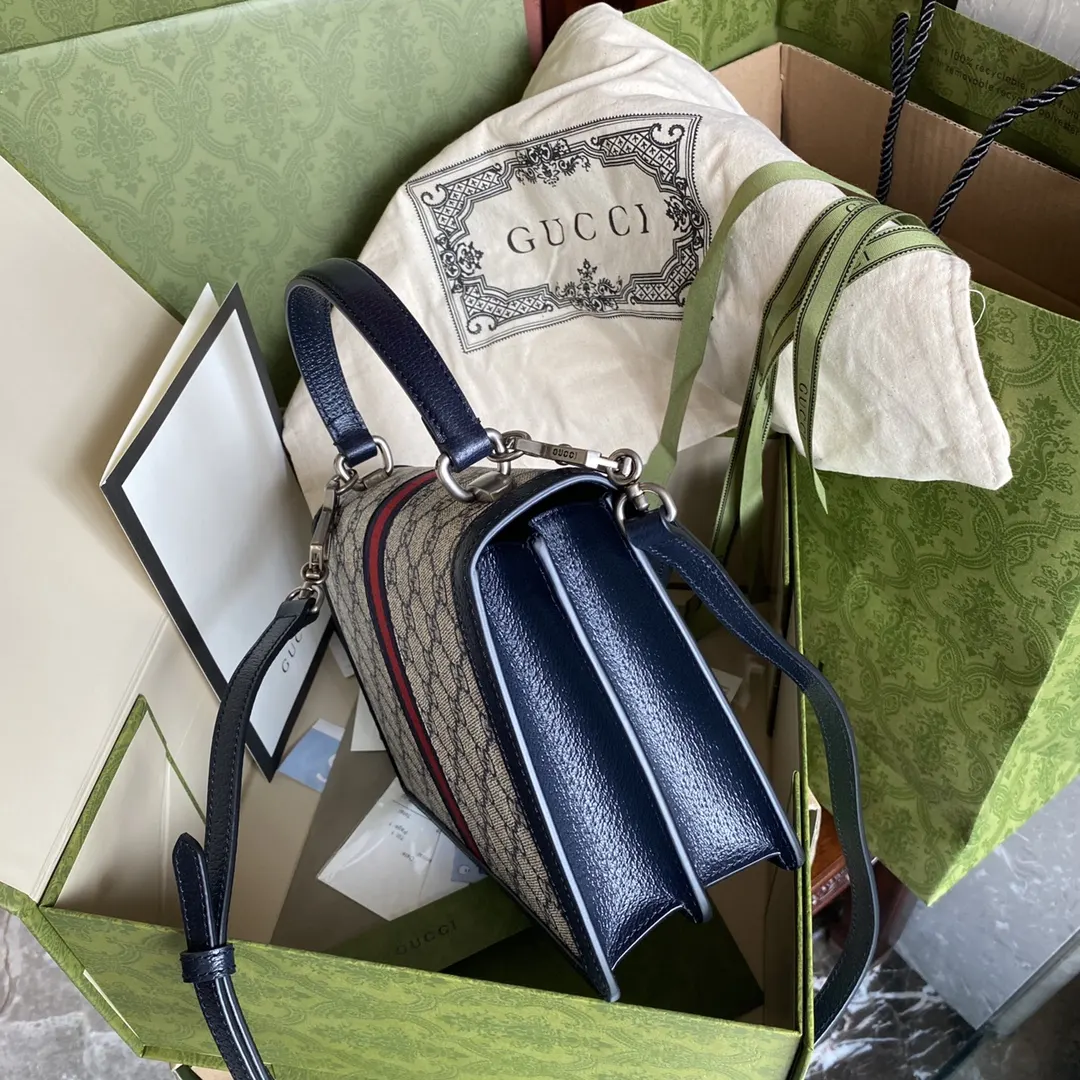 Gucci Ophidia GG Supreme老花手提包 手提款