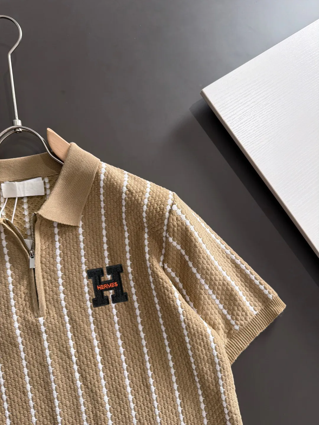 Hermès 刺绣 纯棉 Polo衫