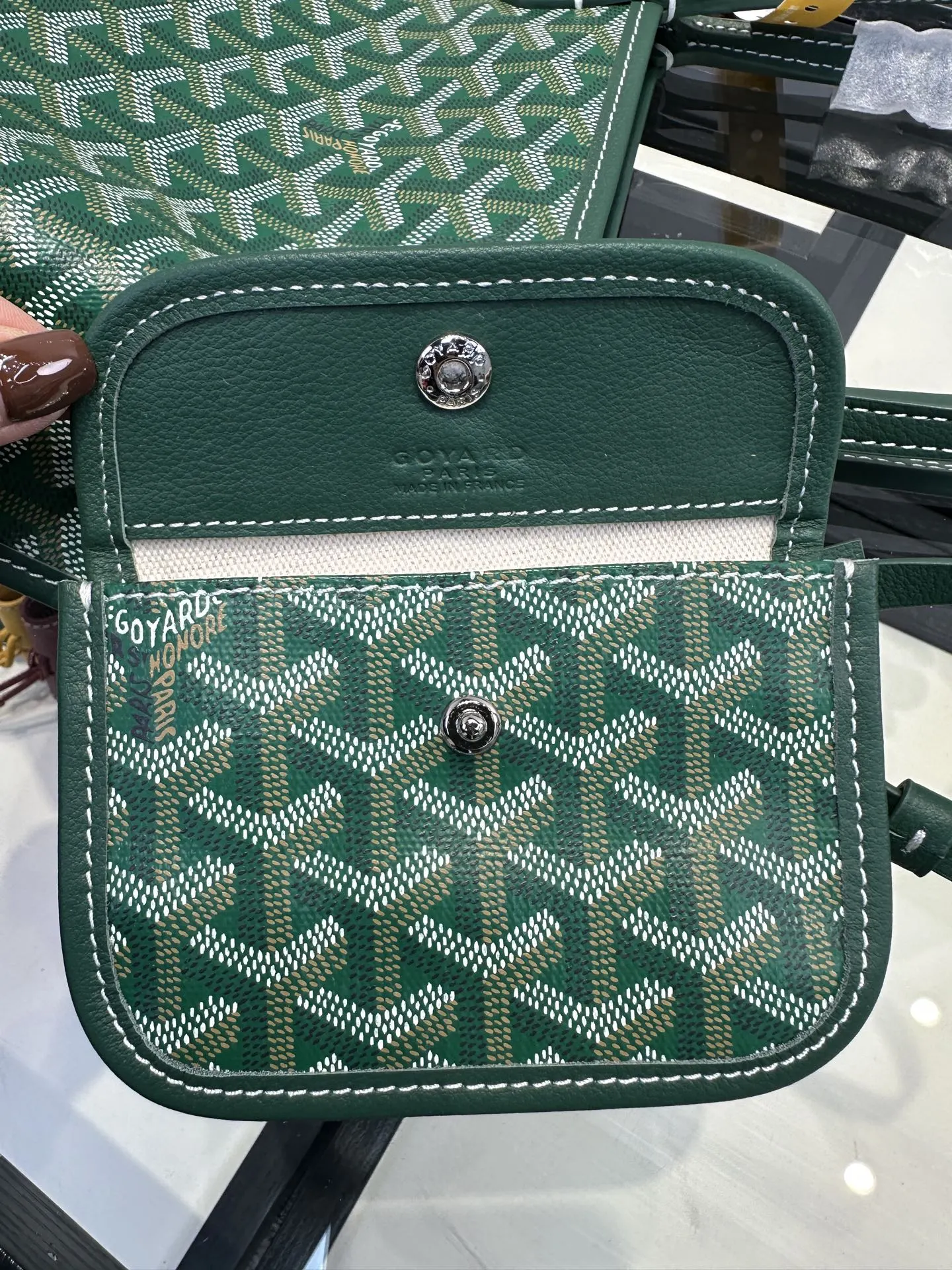 Goyard 绿色 小牛皮 托特包 大容量托特款