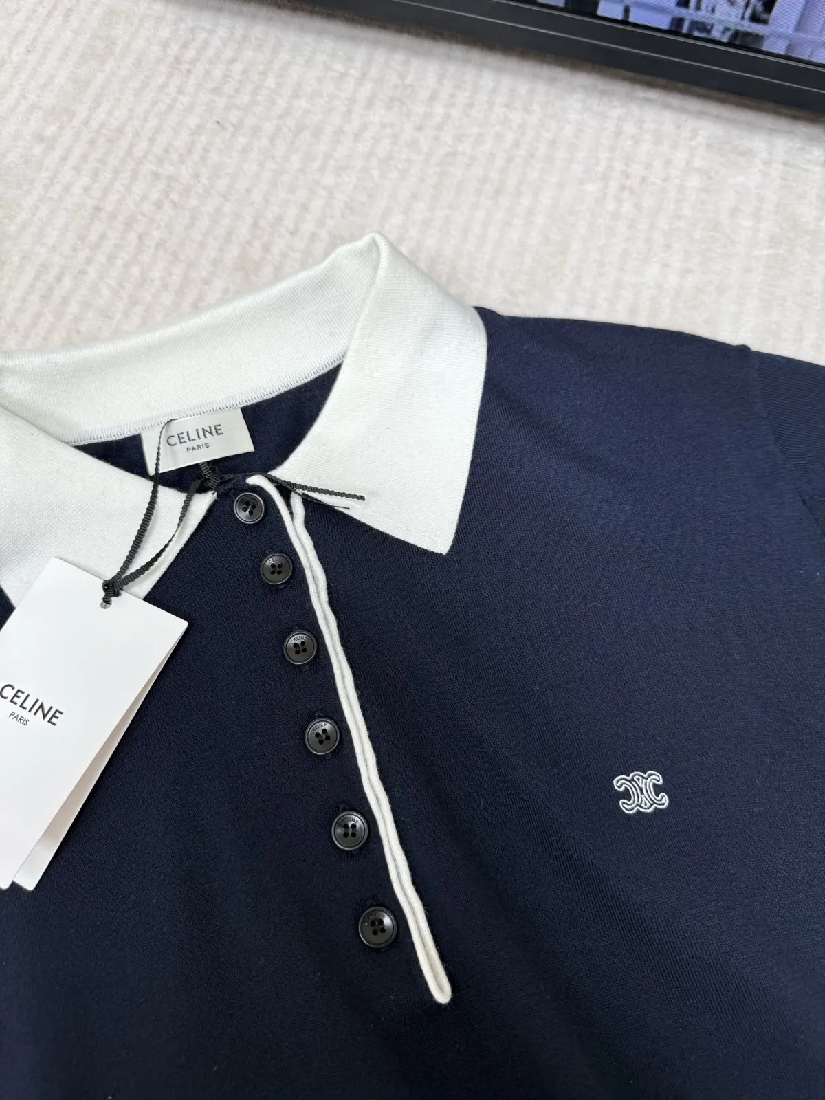 Celine 刺绣 羊毛 针织衫 质感针织款