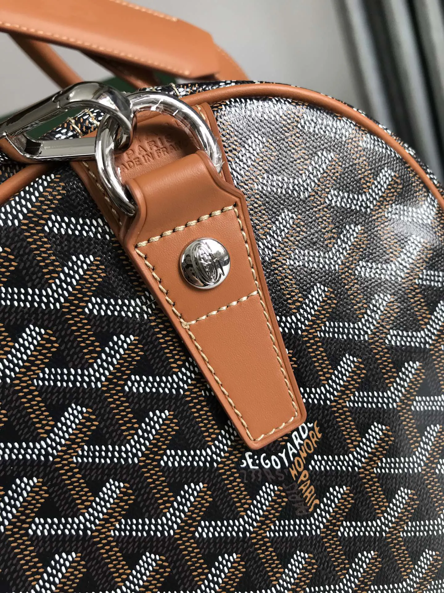 Goyard 深藍 酒紅 小牛皮 旅行袋 大容量旅行款