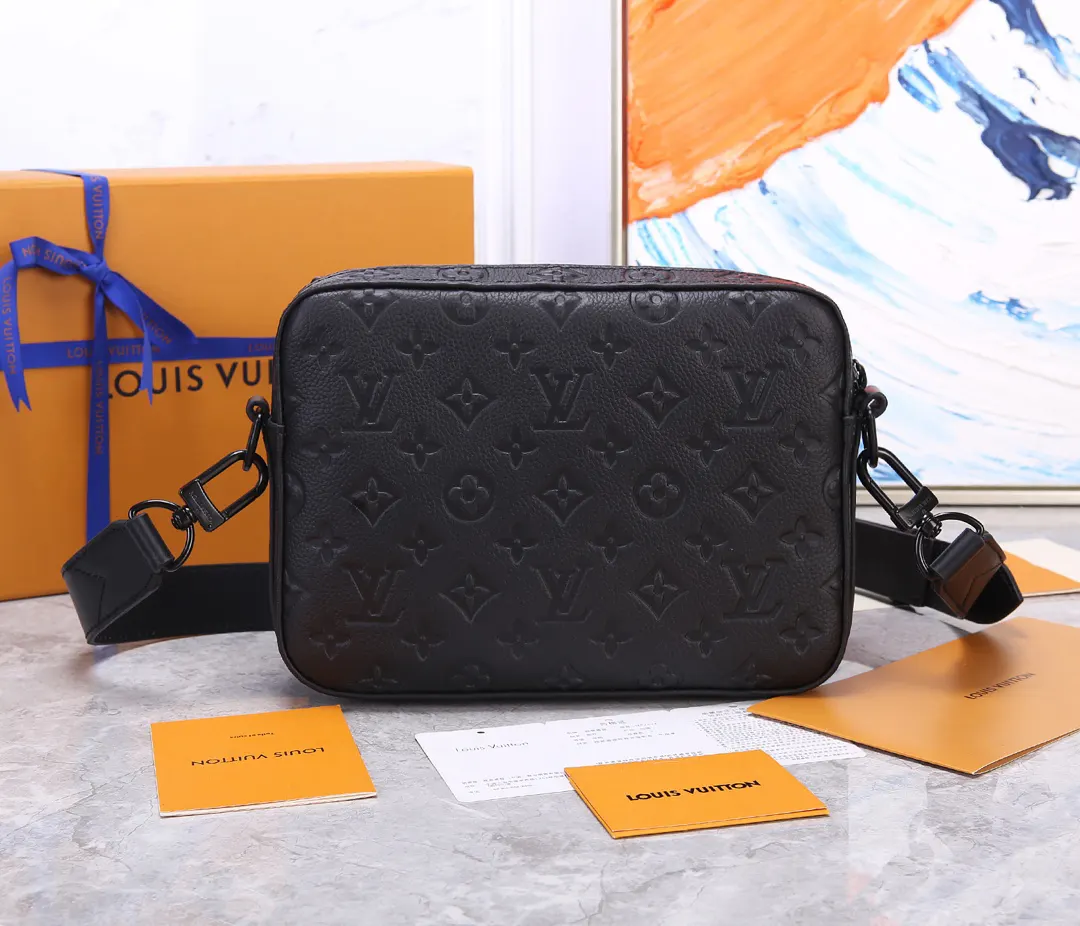 Black Chain Bag Canvas Leather