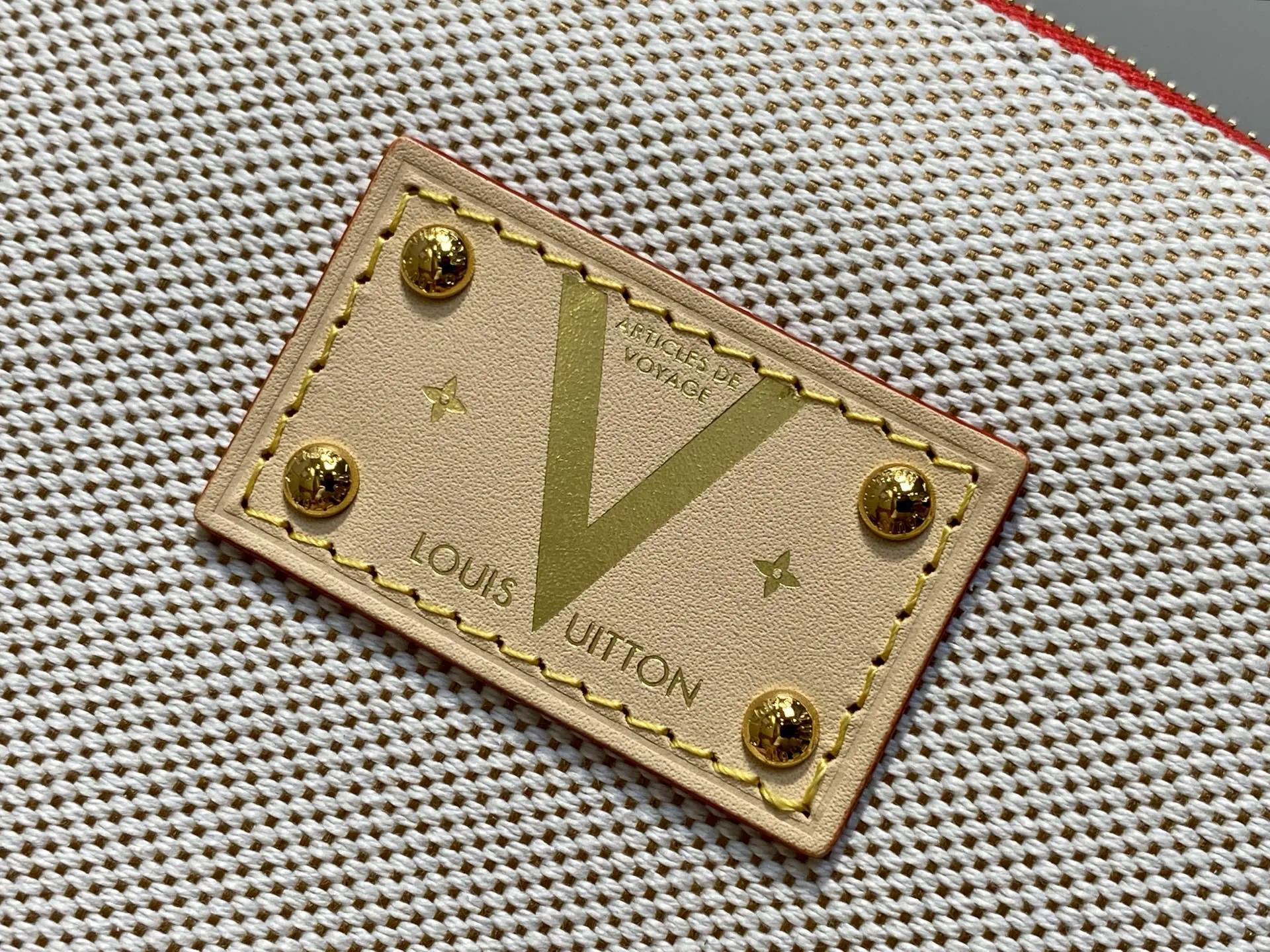 蓝色 红色 牛皮 化妆包 便携收纳款