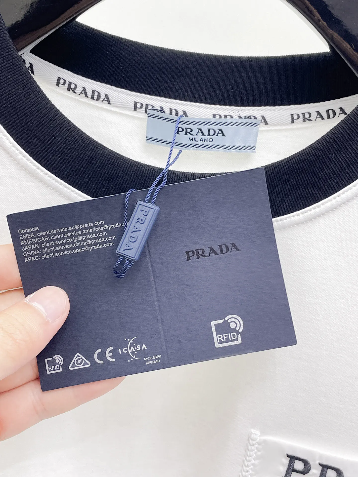Prada 马 贺岁 棉质 Logo 短袖T恤