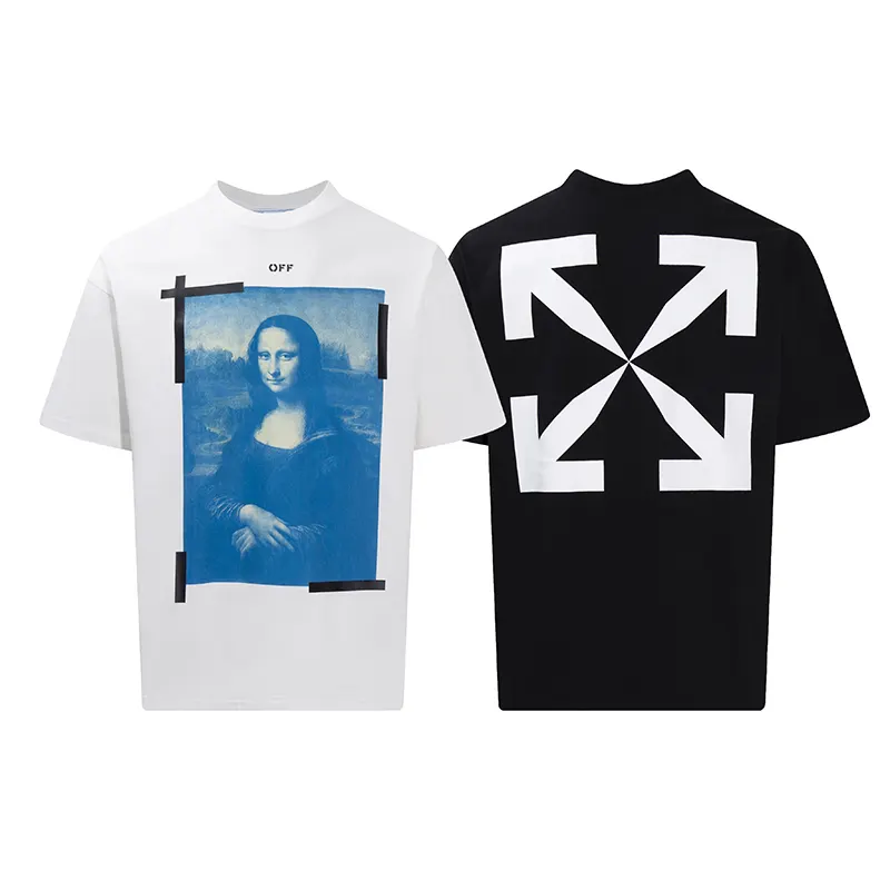 Off-White 22SS 蓝色 Logo 字母 短袖T恤 日常百搭款