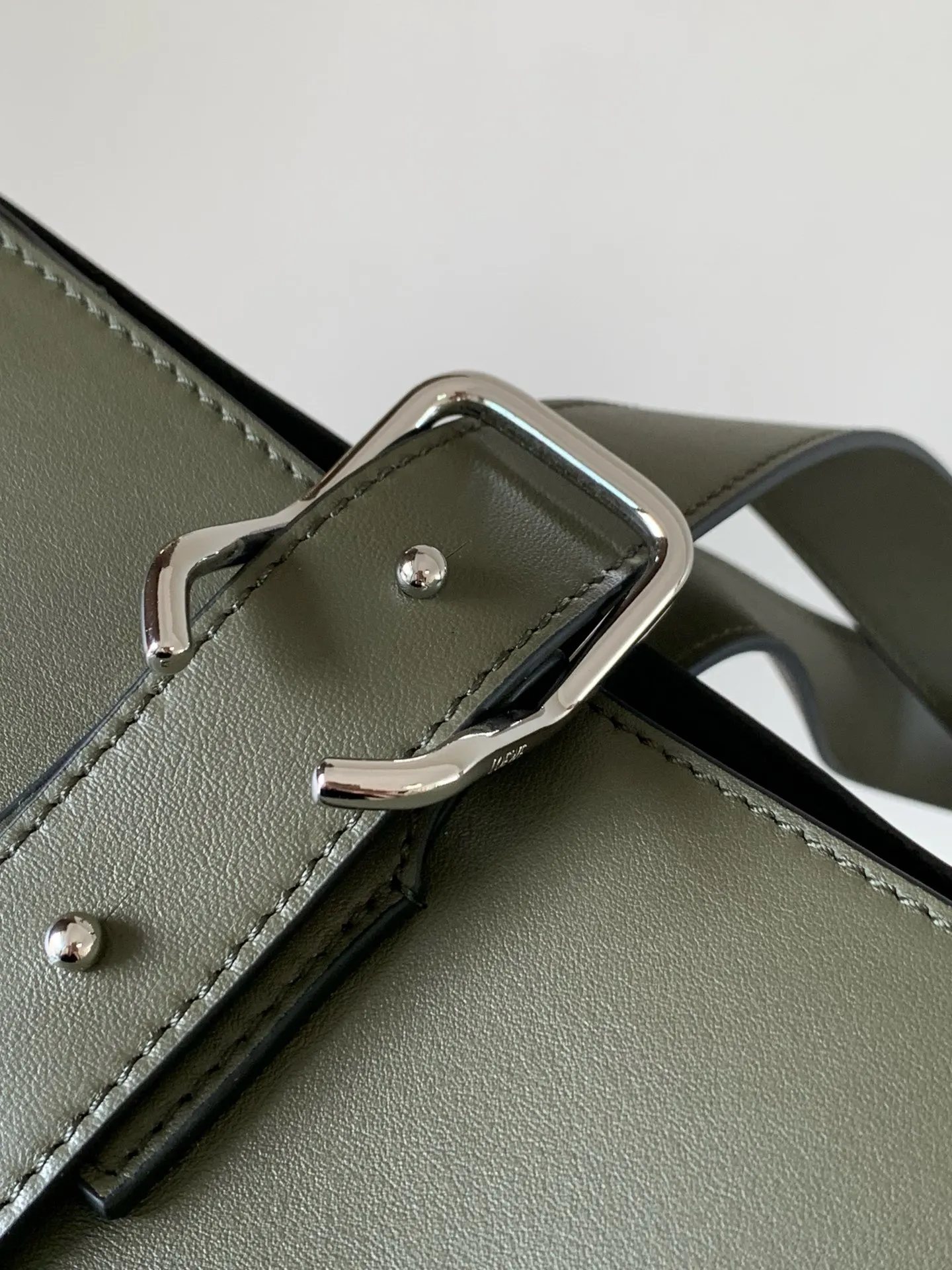 Green Tote Bag Classic Leather