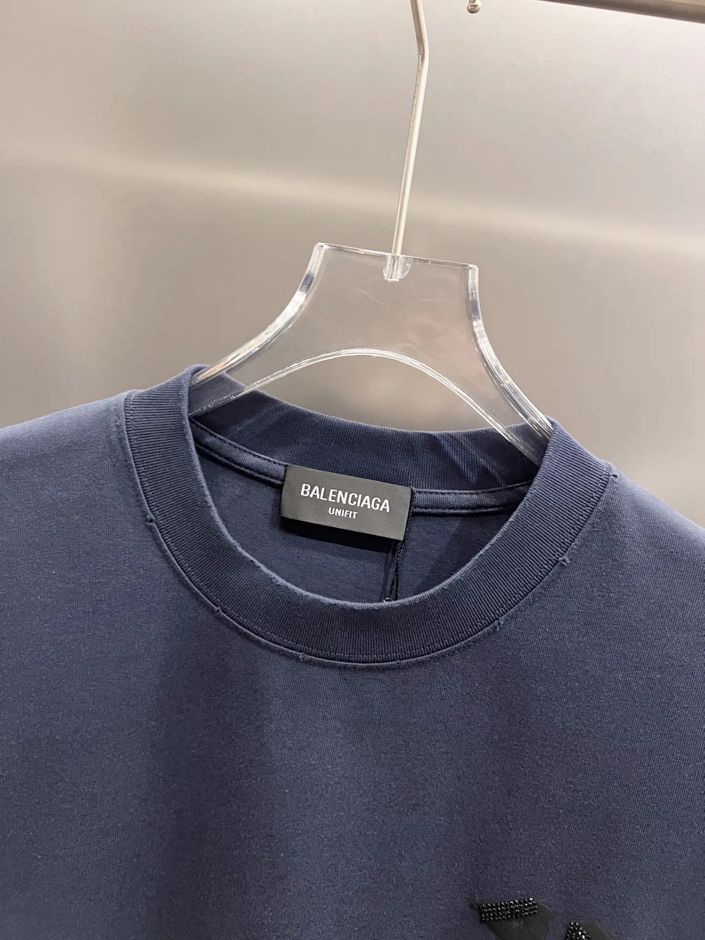 Balenciaga 黑色 Logo 短袖T恤 宽松休闲