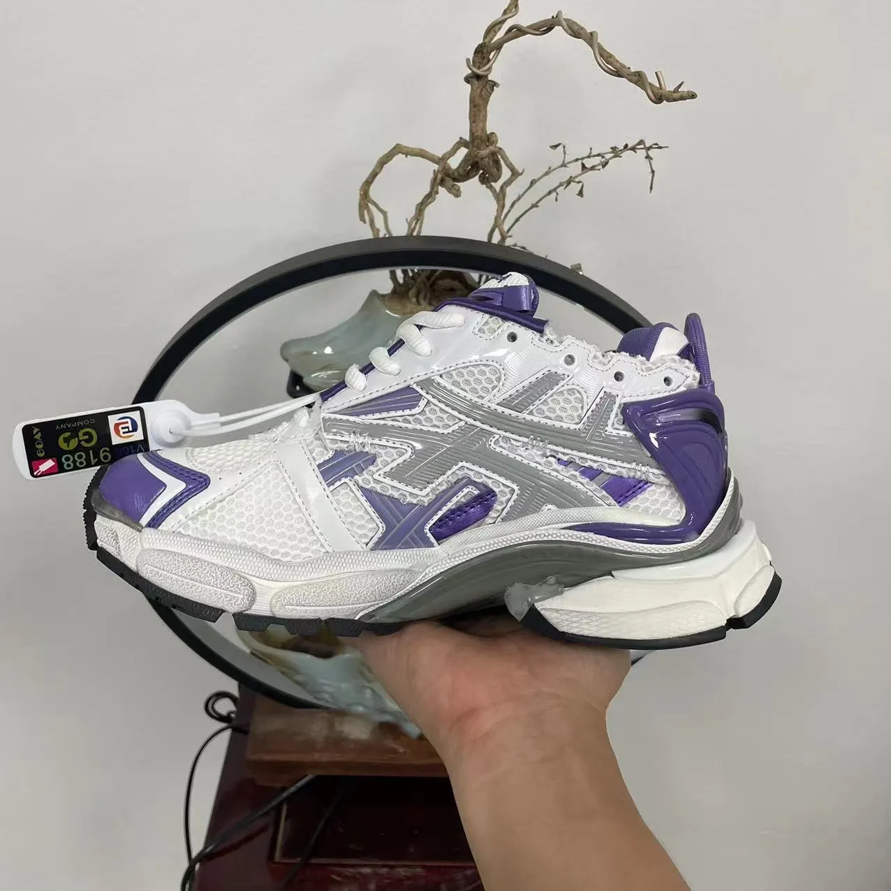 Balenciaga 7代 白紫 运动鞋 休閒运动(數字5) Balenciaga 7代 白紫 运动鞋 休閒运动(數字5)