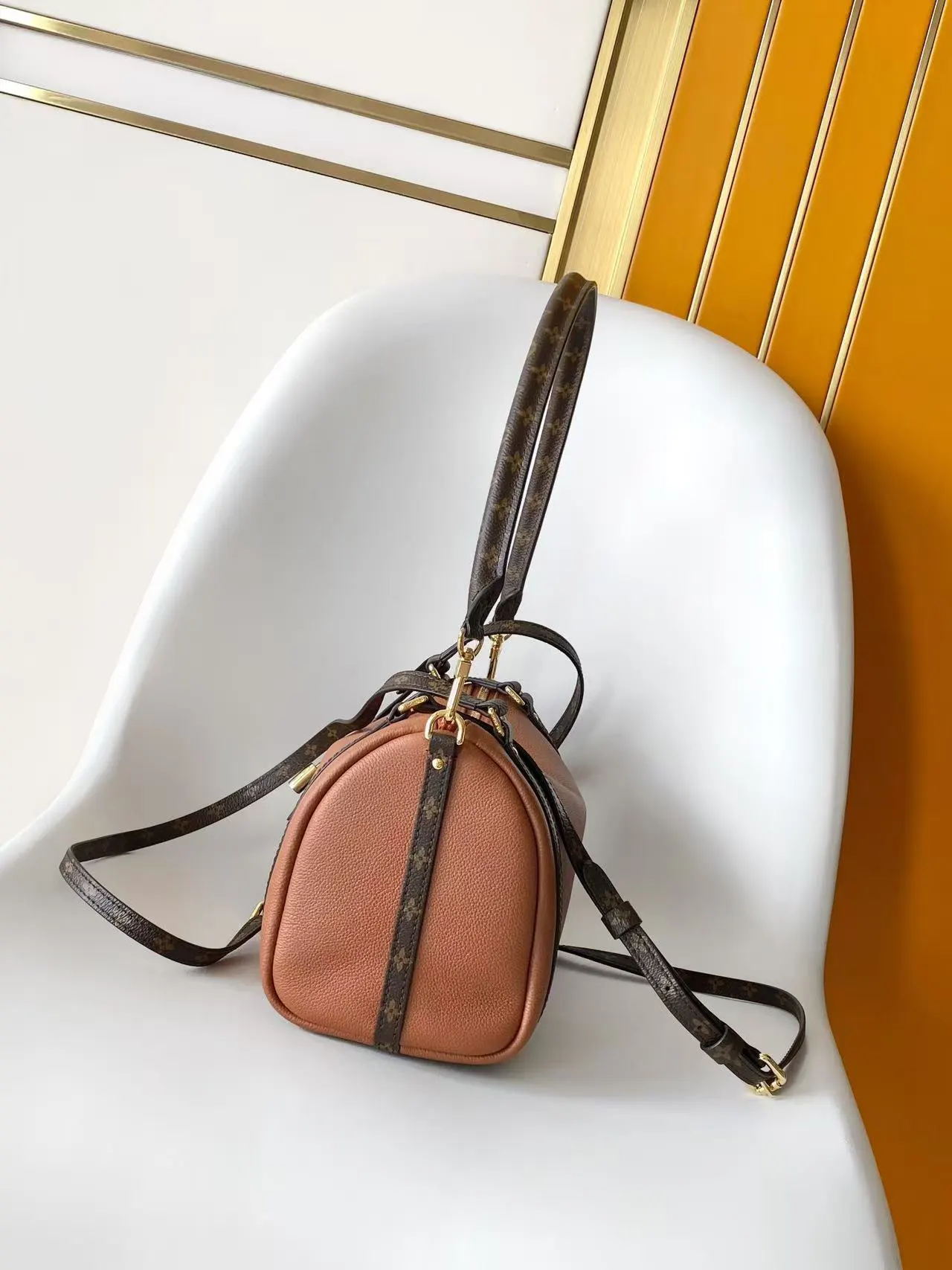 LV Keepall 黑色 米白 牛皮 旅行袋 大容量旅行款