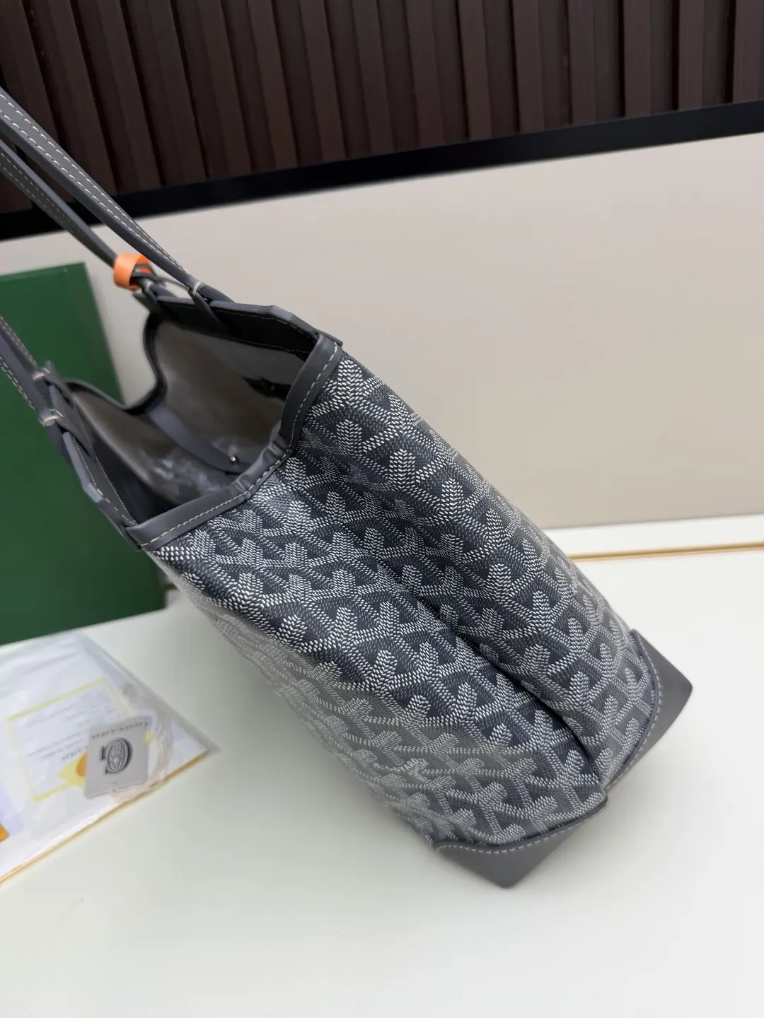Gray Top Handle Bag Commuter