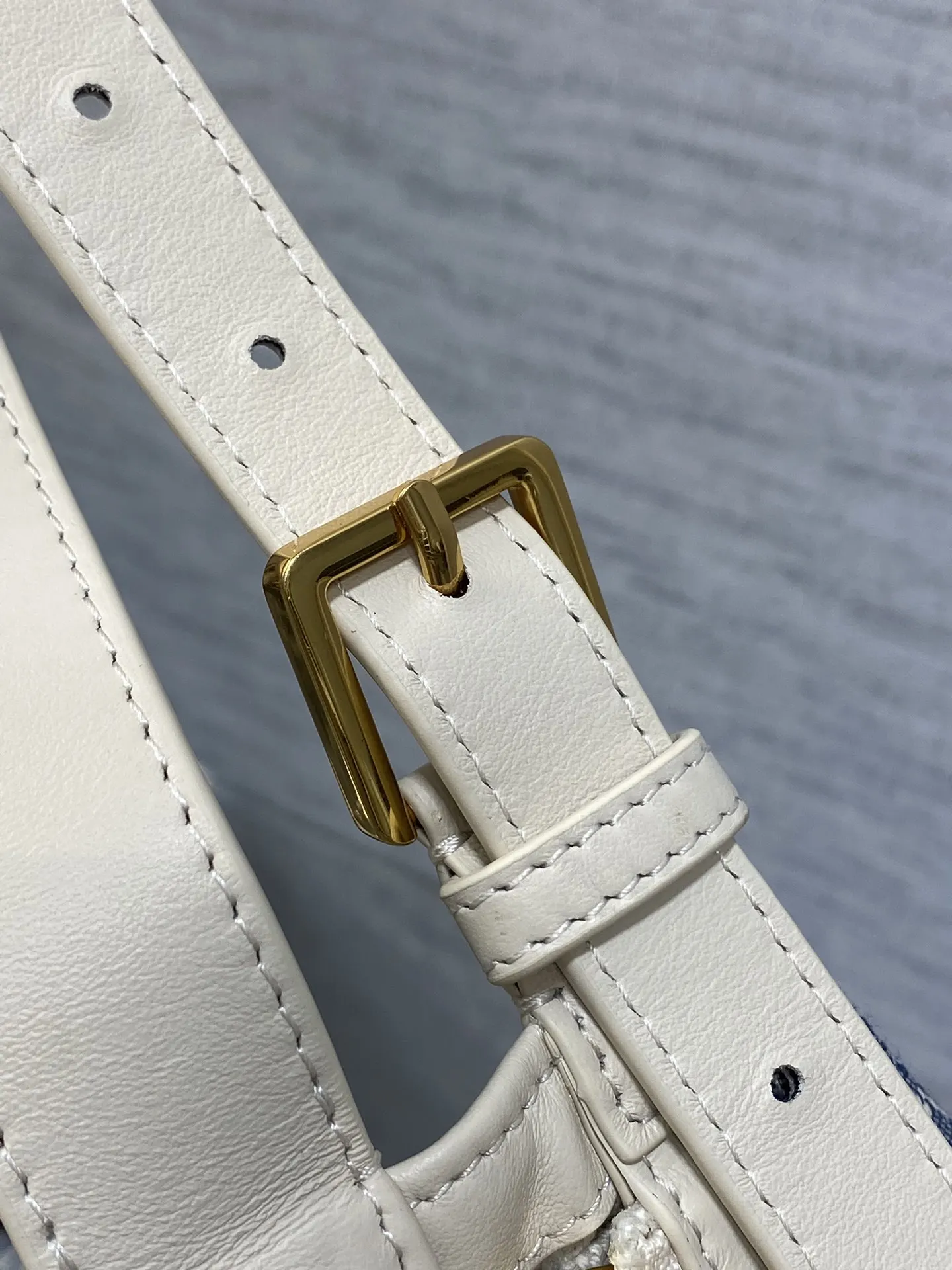 Dior 白色小牛皮包包 手提斜挎 手提包