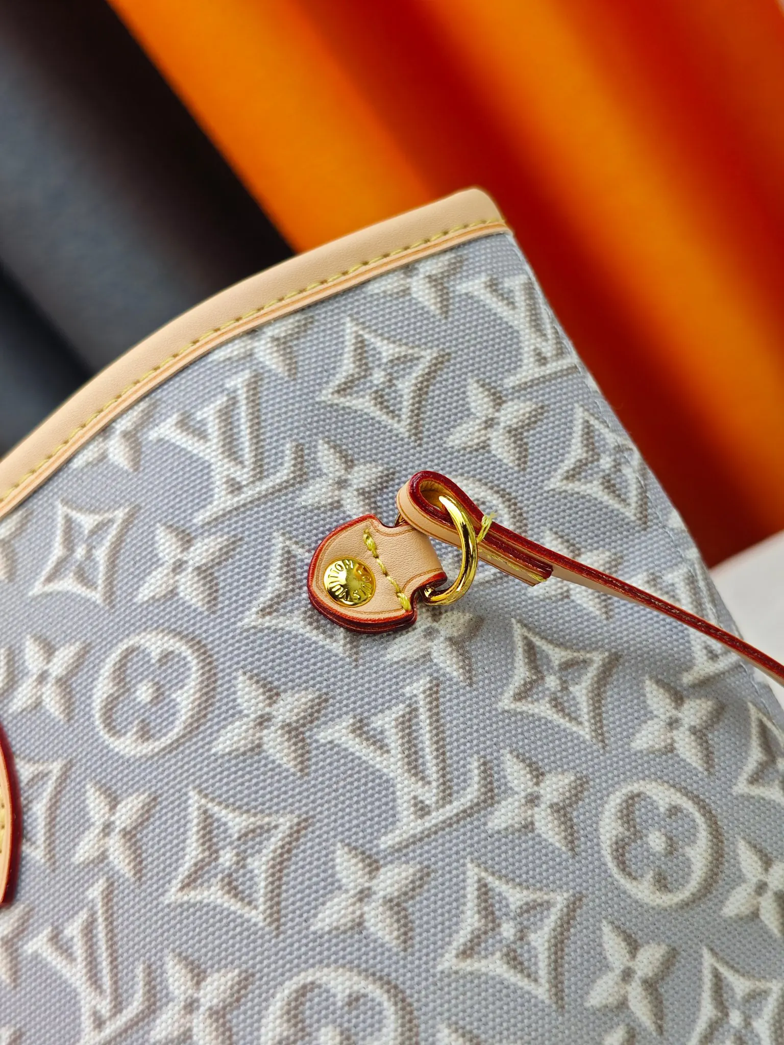 Neverfull 老花 牛仔 牛皮 收納包 旅行收納款