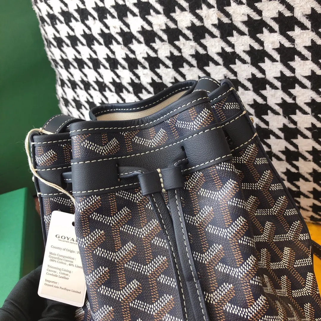 Goyard 老花 蓝色 帆布 水桶包 休闲水桶款