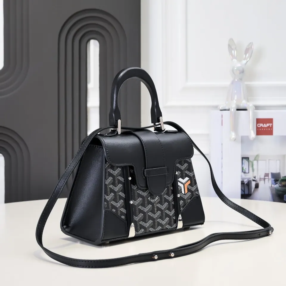 Goyard 黑色 直销 黑色 戈雅 硬西贡Saïgon 手提包 通勤手提款