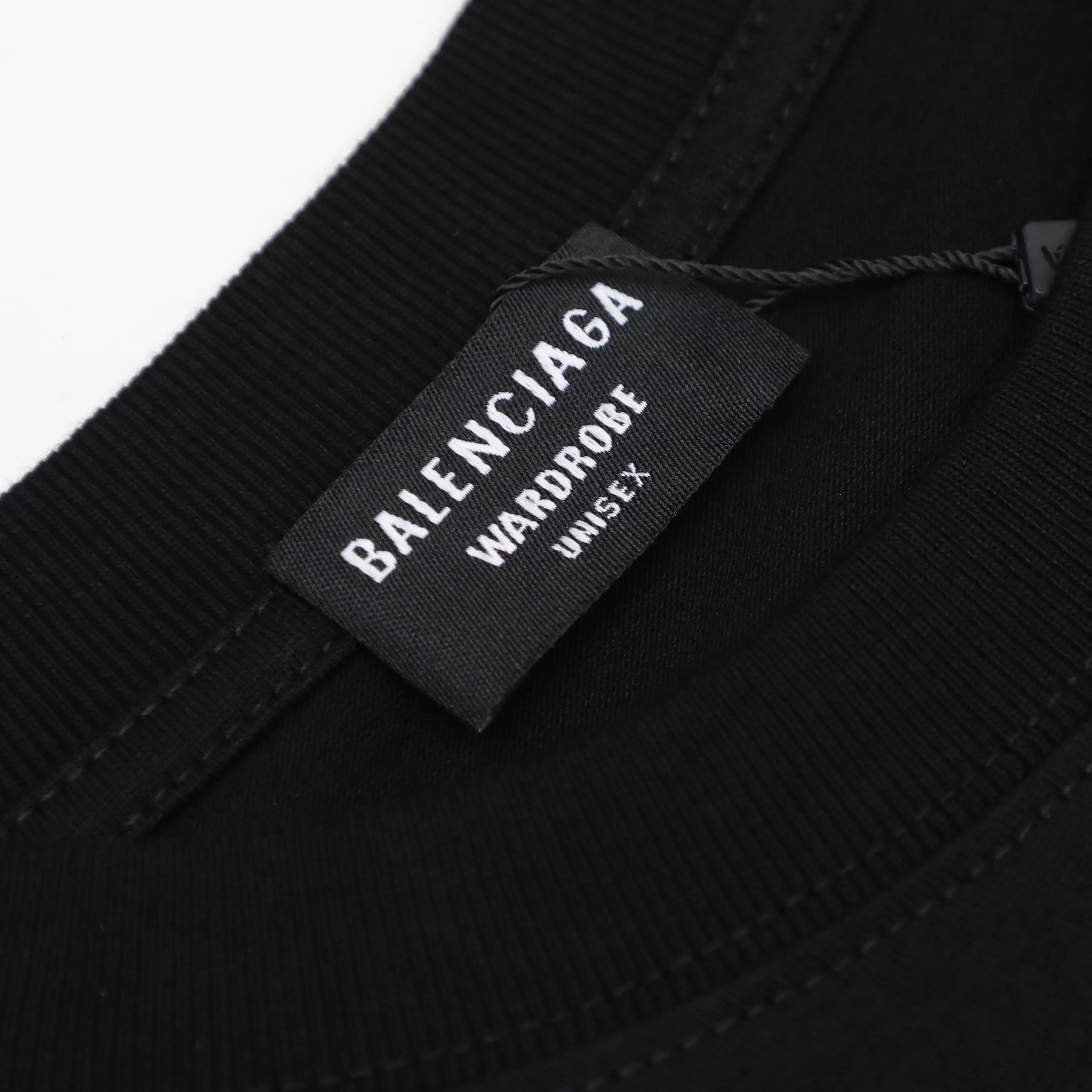 Balenciaga 黑色 純棉 Logo 短袖T恤 宽松休閒(數字5) Balenciaga 黑色 純棉 Logo 短袖T恤 宽松休閒(數字5)