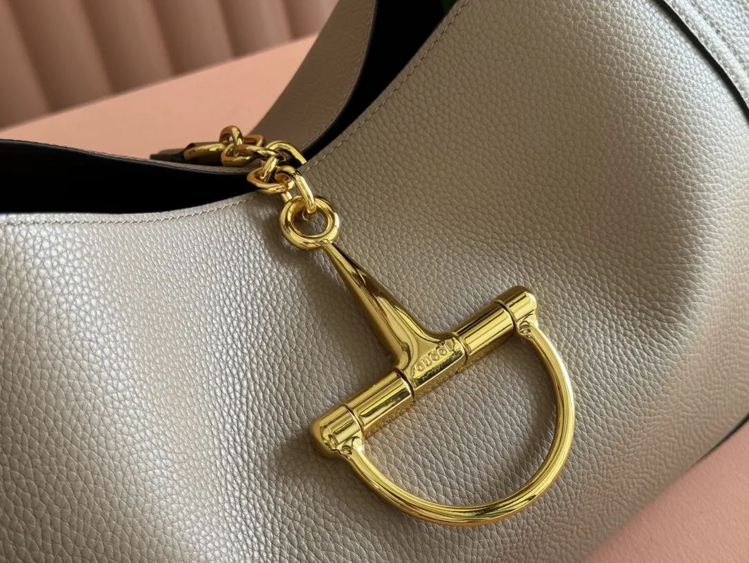 Gucci 棕色 金色 牛皮 手拿包 精致手拿款