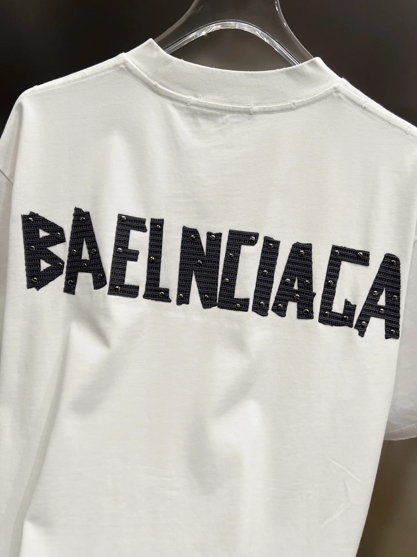 Balenciaga Black Logo Short Sleeve T-Shirt Loose