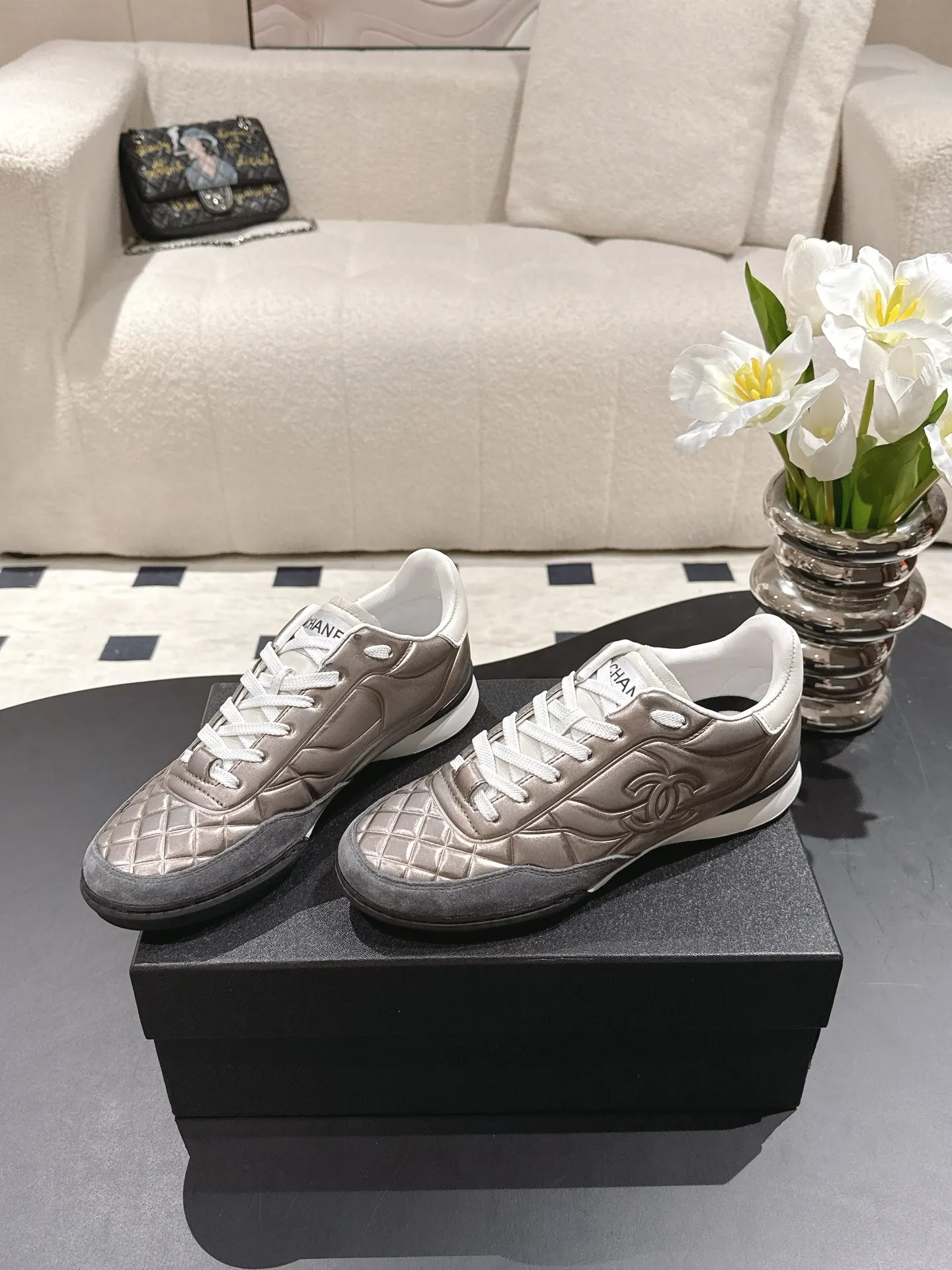 Chanel Sheepskin Shoes Sneakers Image 2 Chanel Sheepskin Shoes Sneakers Image 2