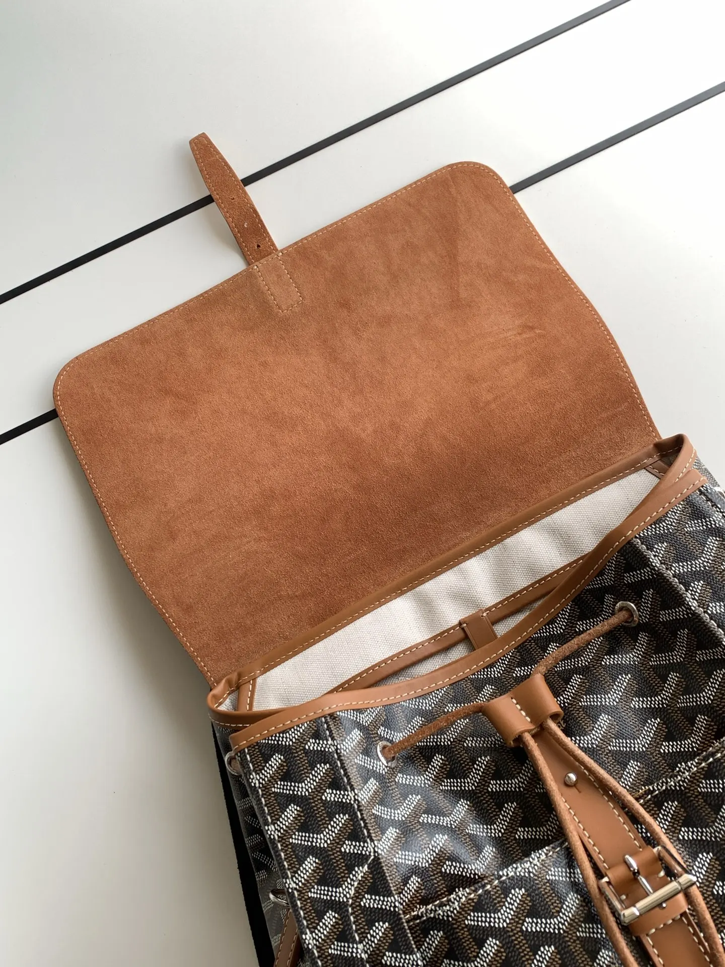 Goyard 黑色 棕色 雙肩包 实用雙肩款