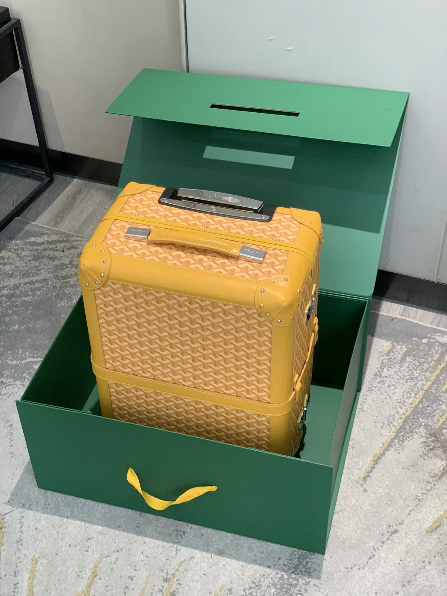 Goyard 空白 承接定制自主品牌 档口摆版logo已 行李箱 旅行拉杆款 輕便出行款
