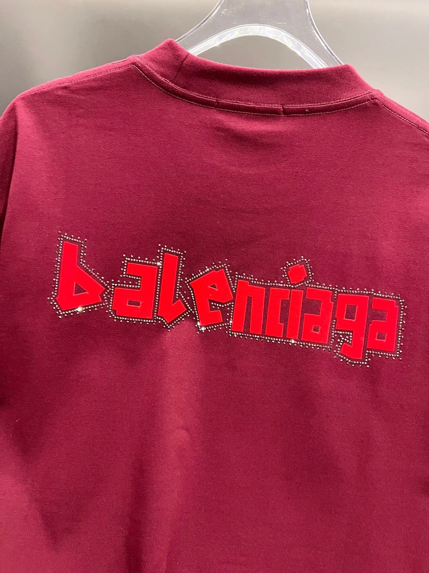 Balenciaga 黑色 Logo 短袖T恤 宽松休闲