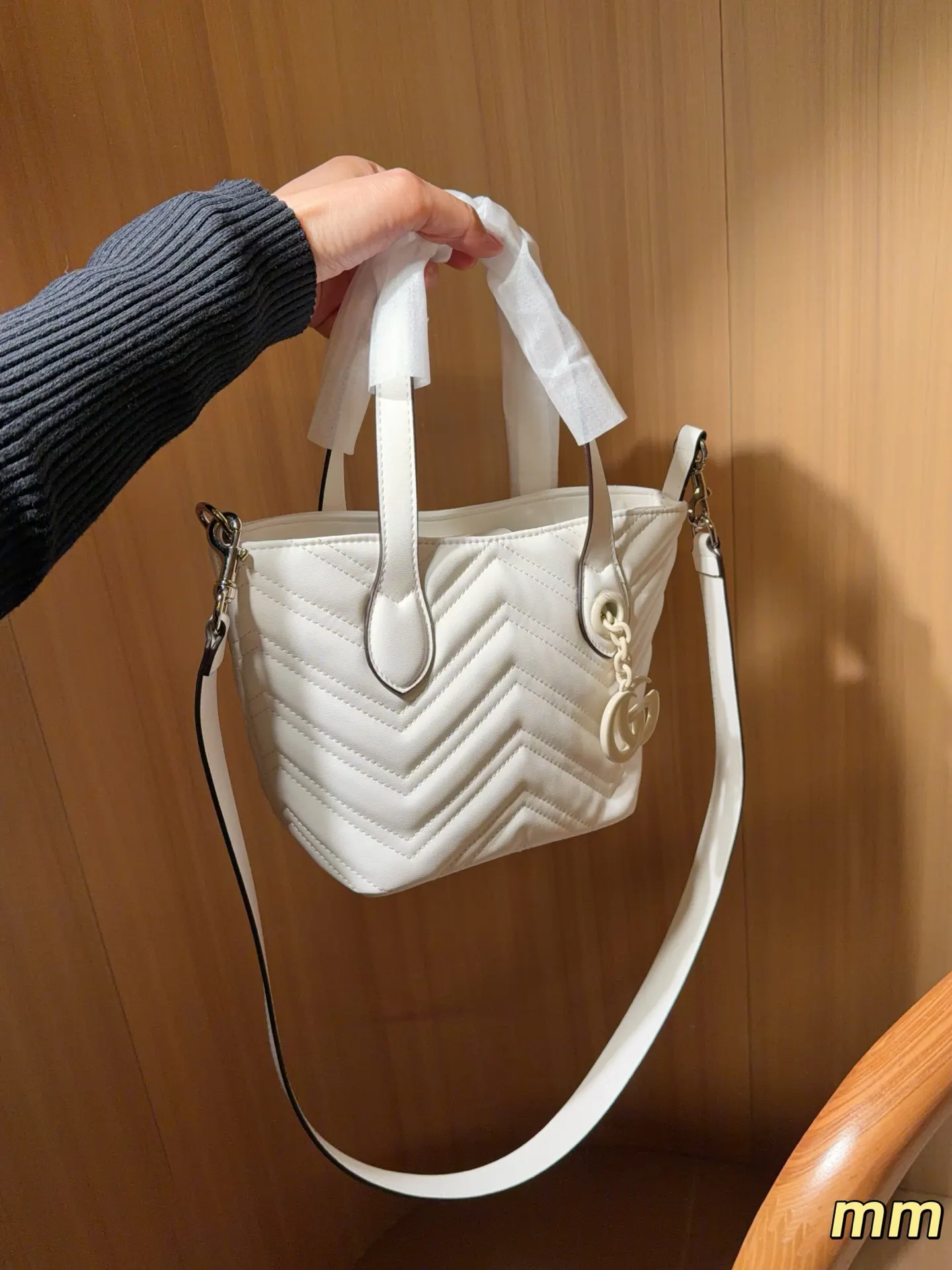 Gucci Marmont 绗缝皮革链条包 单肩斜挎款