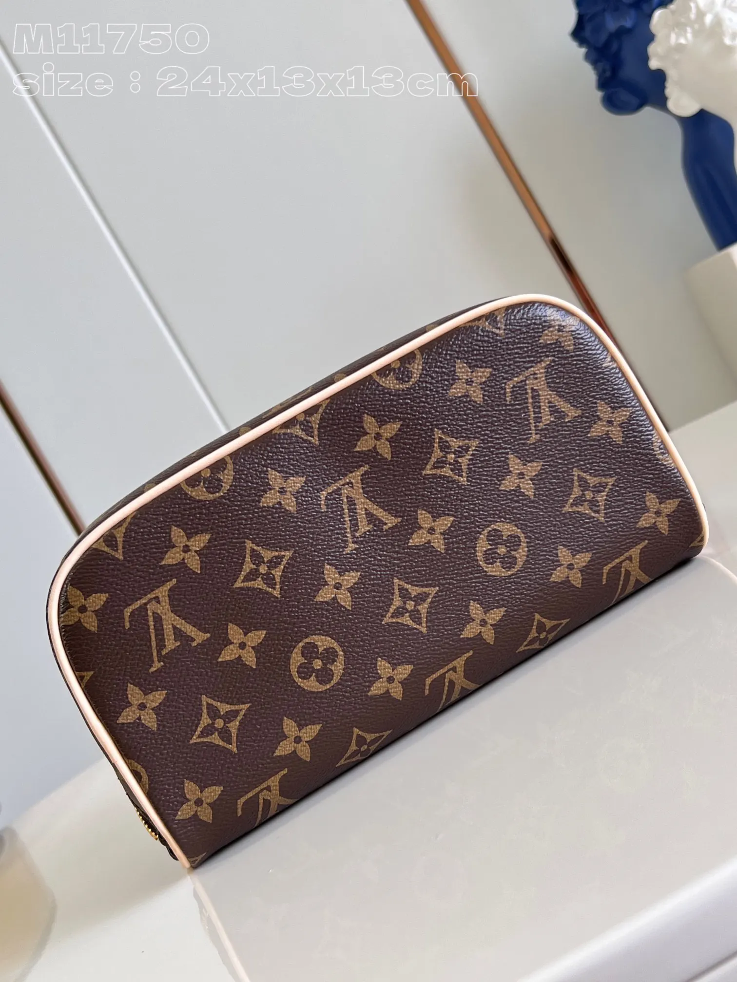 Monogram Organizer Pouch Travel Canvas