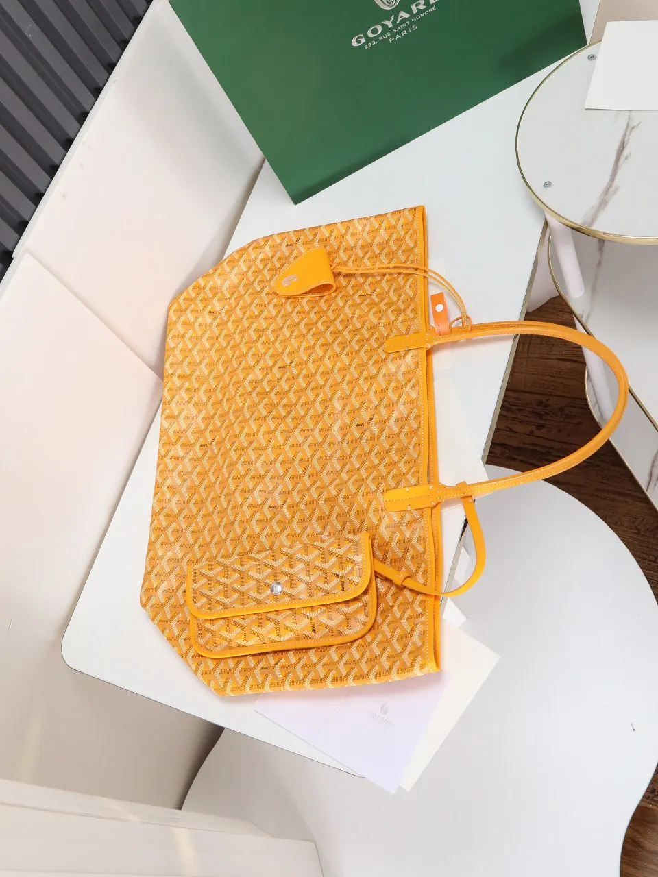 Goyard Hobo Shoulder Bag Vintage Canvas