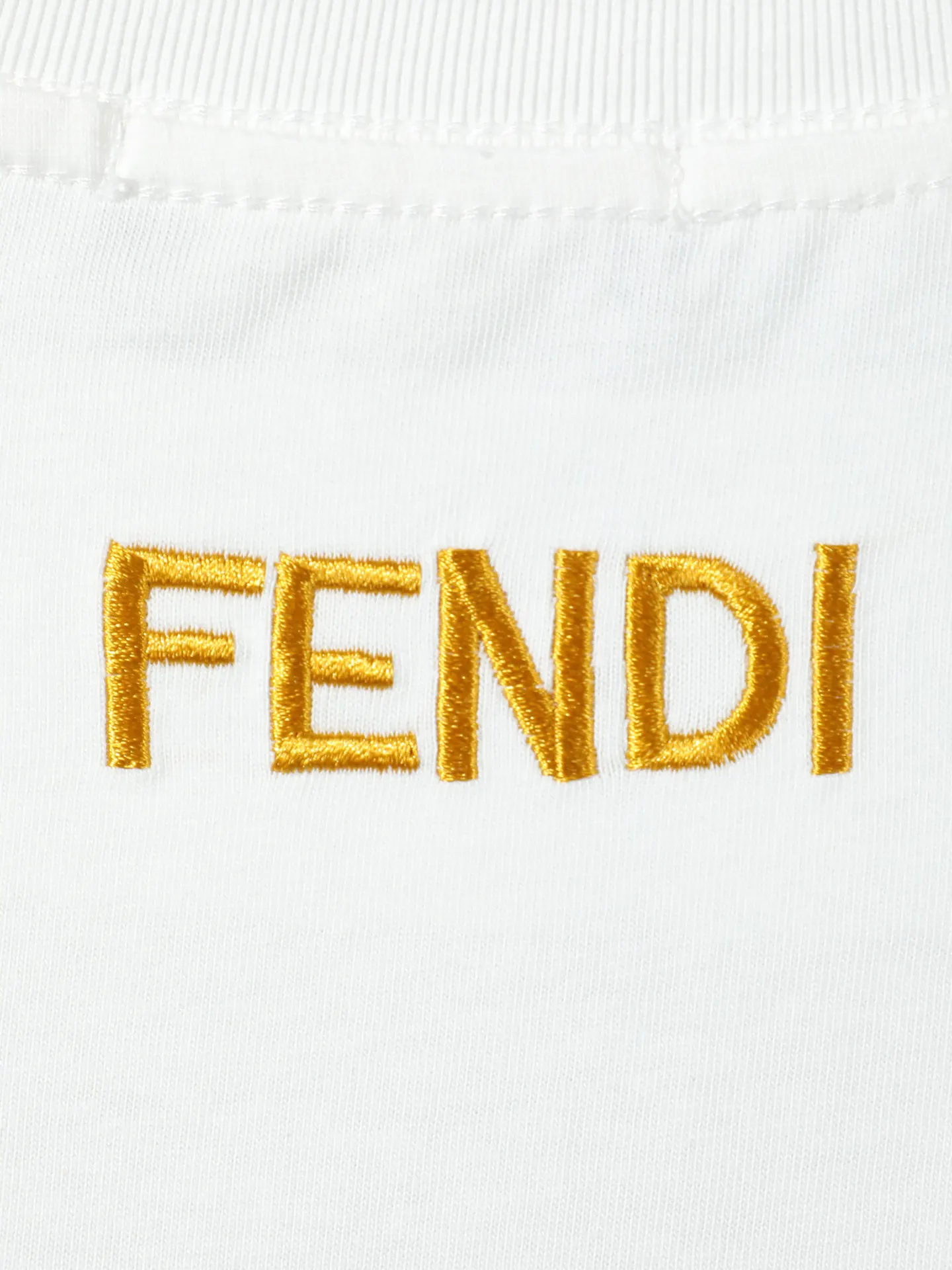 Fendi 2026春夏 Logo 刺绣 短袖T恤 日常百搭款 款3
