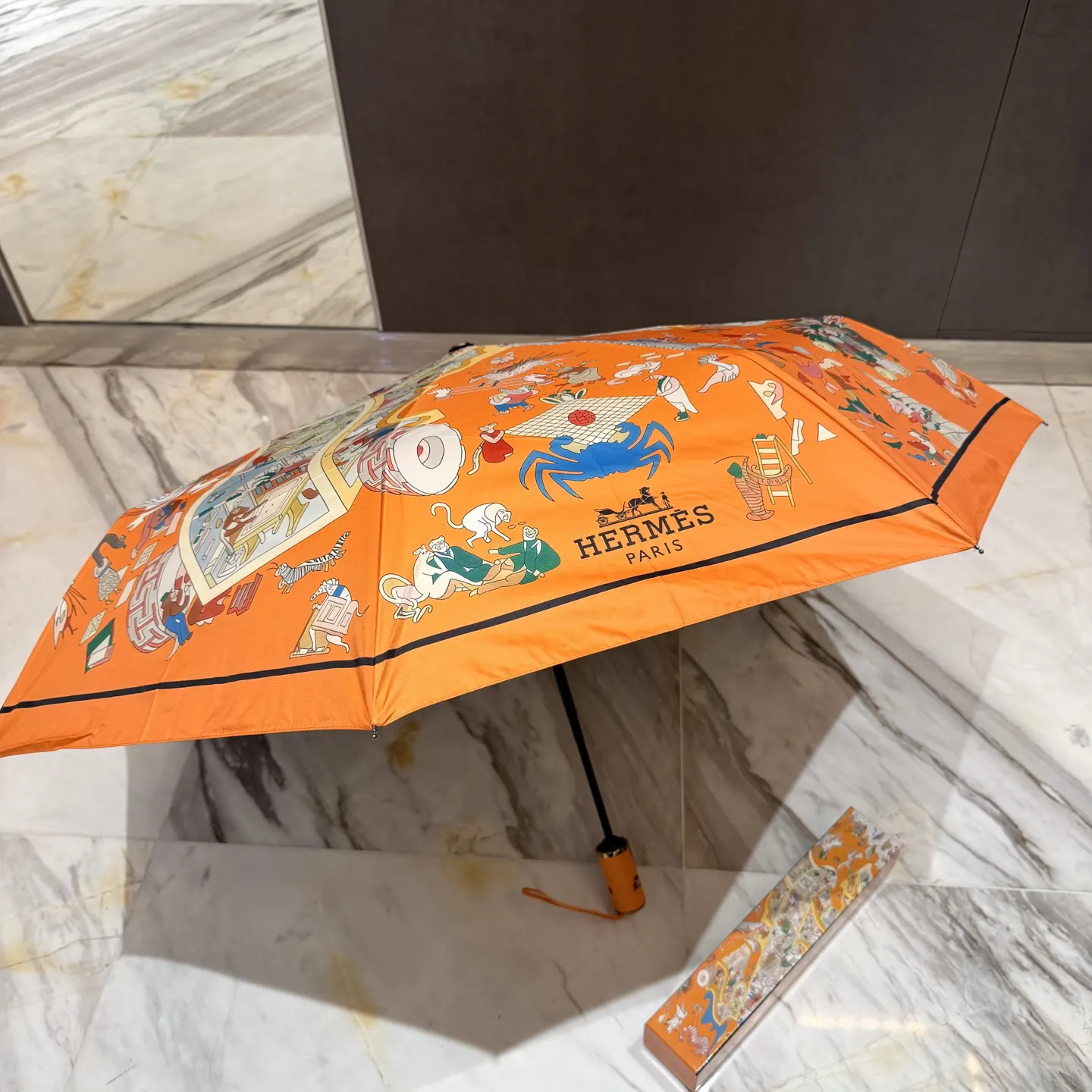 Hermès 黑色 雨伞 精致配饰