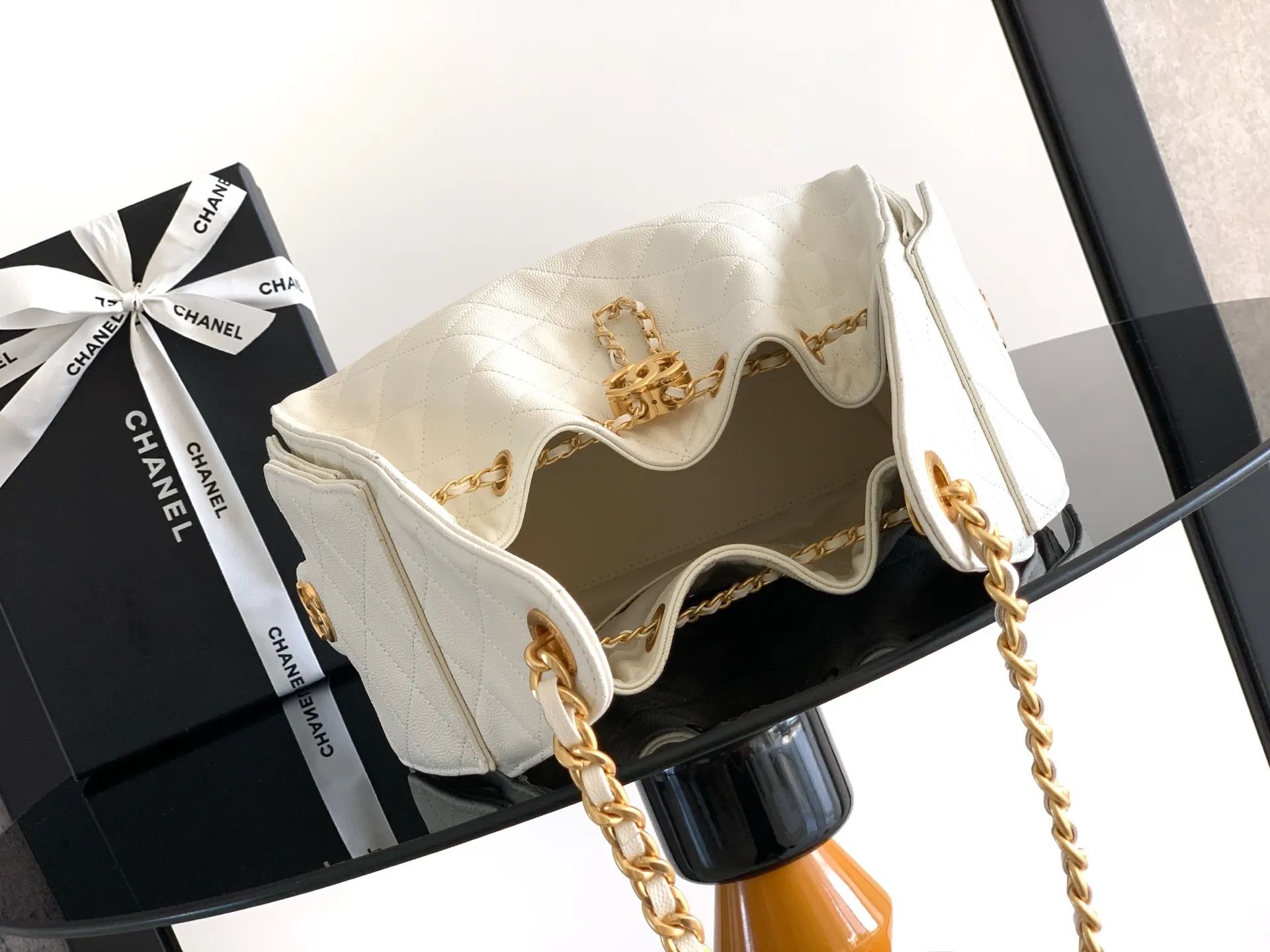 CHANEL Hobo 牛皮 腋下包 复古腋下背款